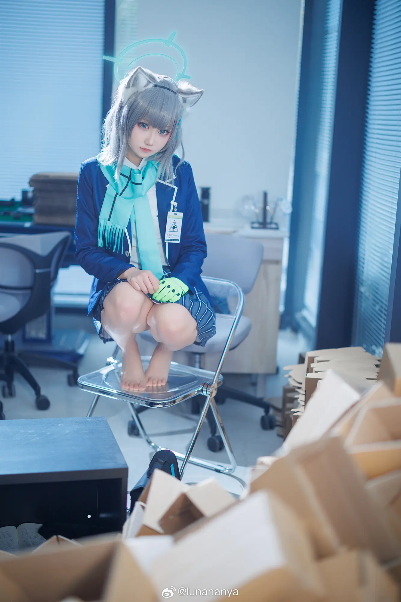 COSPLAY 蔚蓝档案 砂狼白子@lunananya COSPLAY-第14张