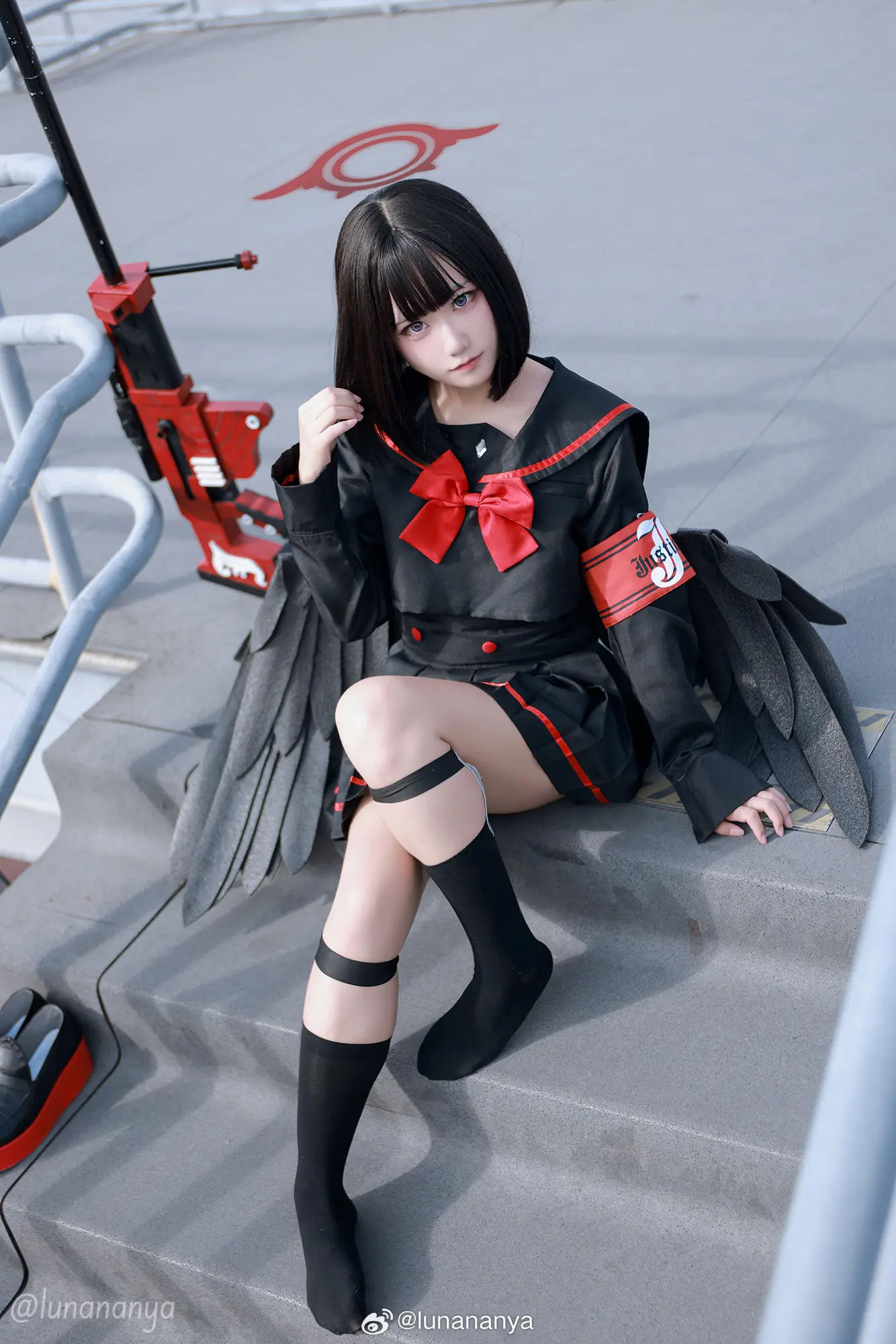 COSPLAY 蔚蓝档案 静山真白@lunananya-公众号小姨ai
