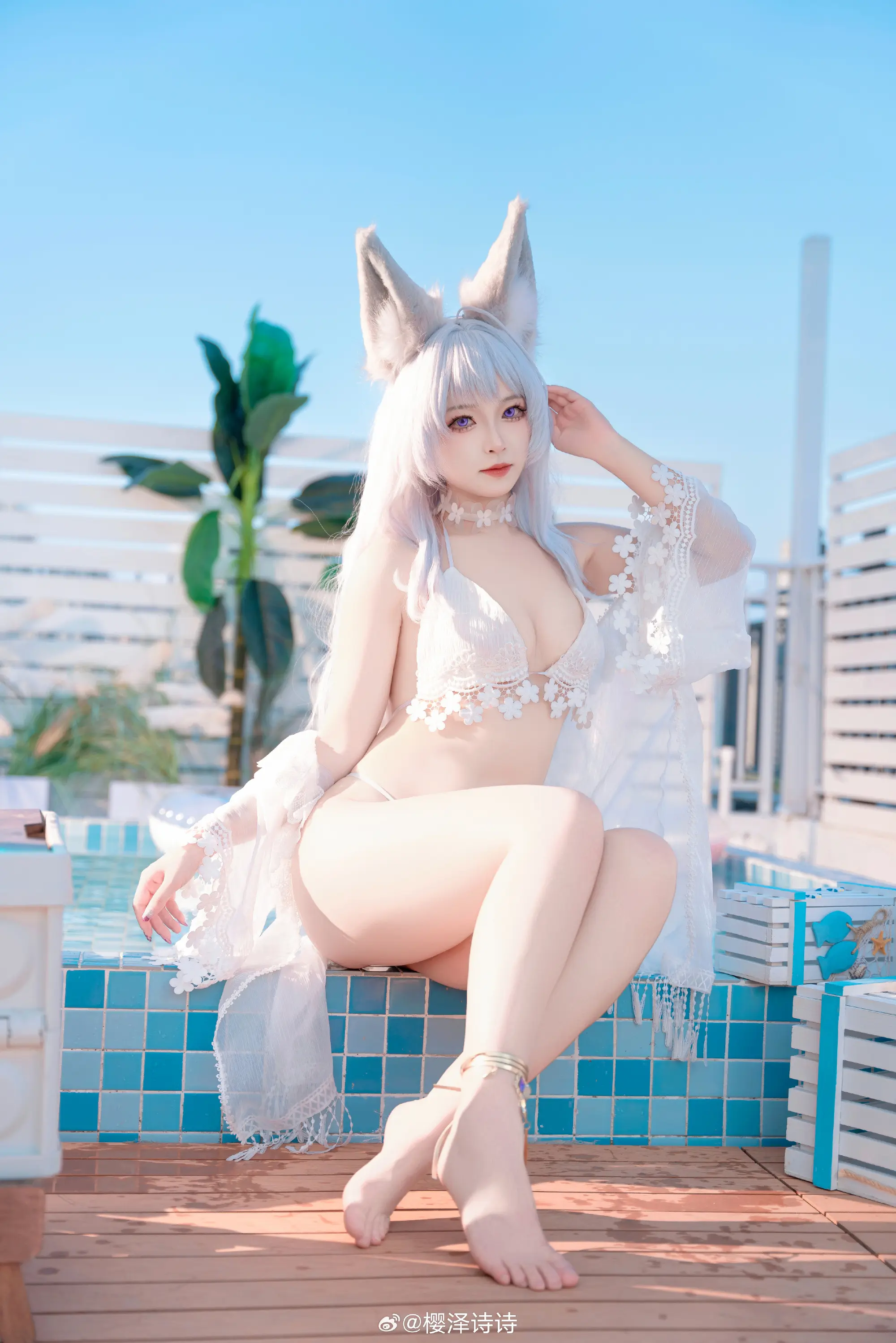 COSPLAY 碧蓝航线 🤍白沙幽梦🤍@樱泽诗诗-公众号小姨ai