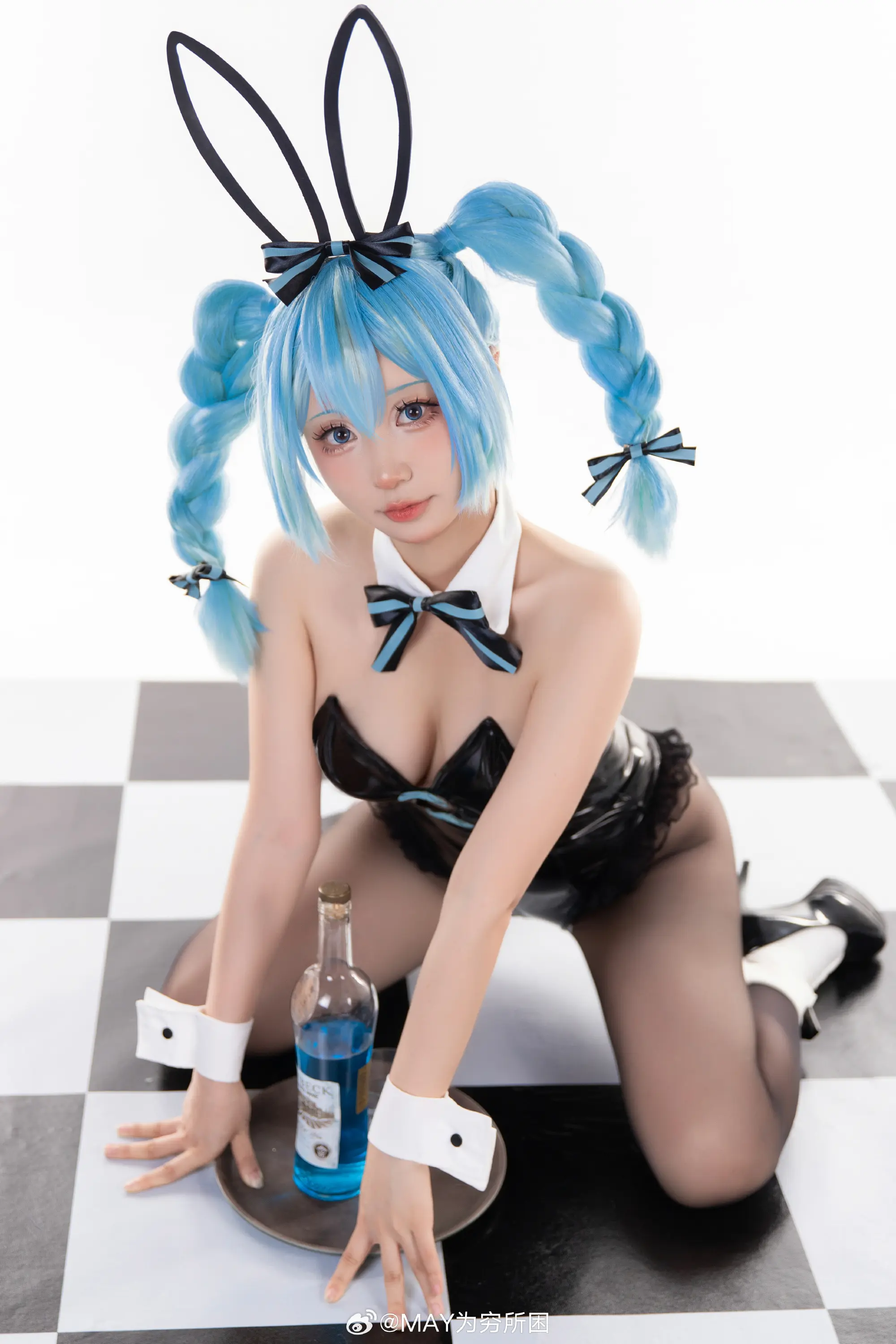 cosplay BiCute Bunnies miku兔女郎ver.@MAY为穷所困-公众号小姨ai