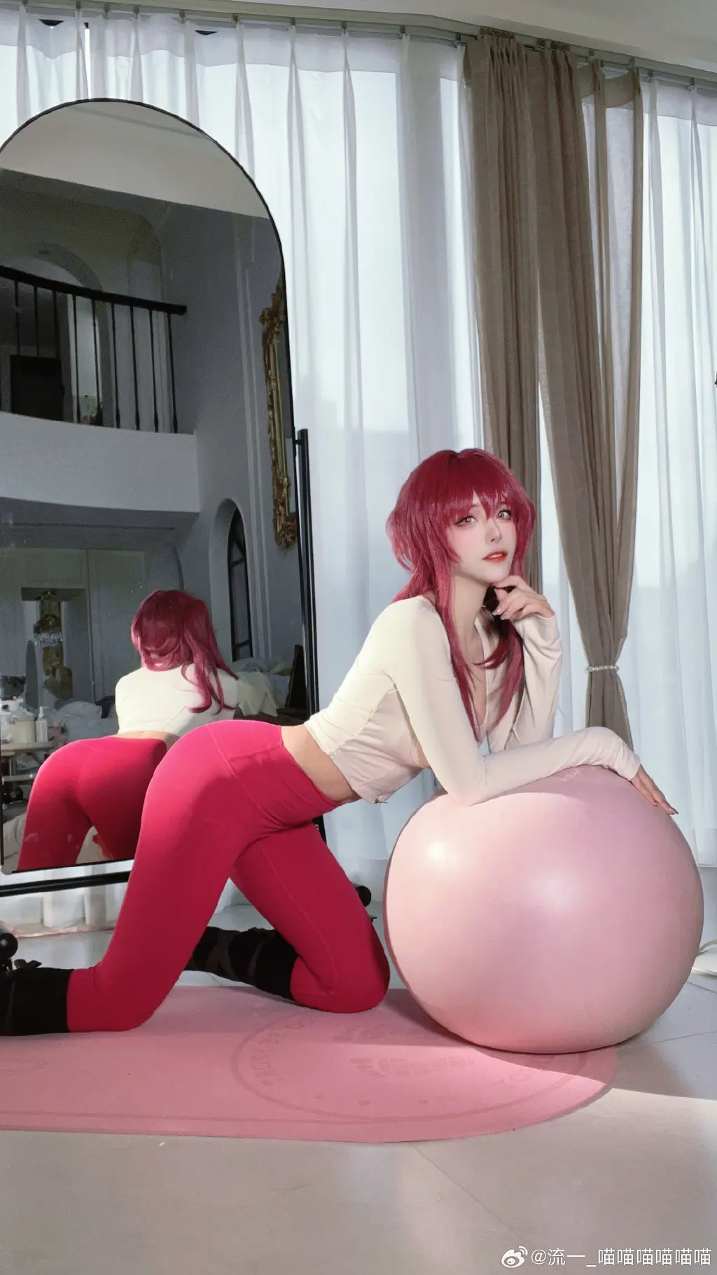 cosplay 来和妈妈一起拉伸吗 崩坏：星穹铁道@流一_喵喵喵喵喵喵 COSPLAY-第2张