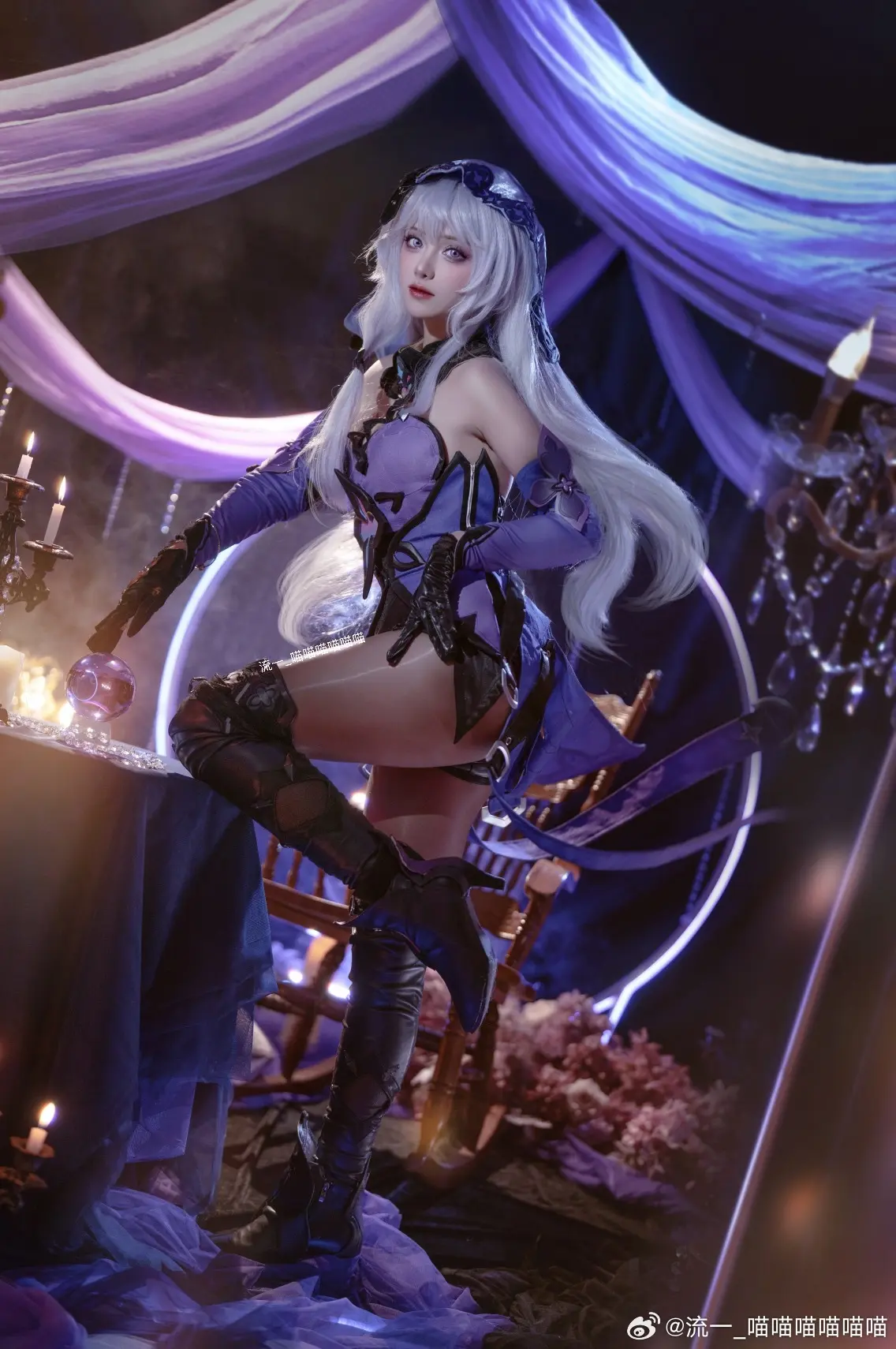 COSPLAY ✨「流光忆庭」的忆者，神秘优雅的占卜师✨ 崩坏星穹铁道 黑天鹅@流一_喵喵喵喵喵喵 COSPLAY-第5张