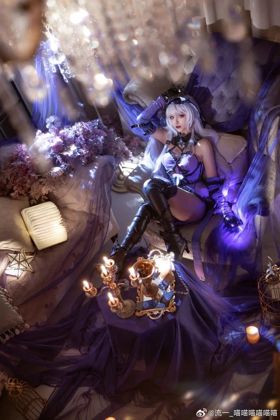 COSPLAY ✨「流光忆庭」的忆者，神秘优雅的占卜师✨ 崩坏星穹铁道 黑天鹅@流一_喵喵喵喵喵喵 COSPLAY-第7张