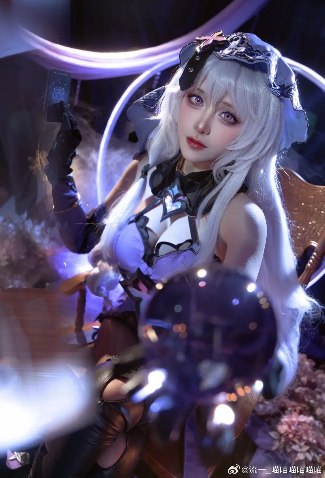 COSPLAY ✨「流光忆庭」的忆者，神秘优雅的占卜师✨ 崩坏星穹铁道 黑天鹅@流一_喵喵喵喵喵喵 COSPLAY-第10张