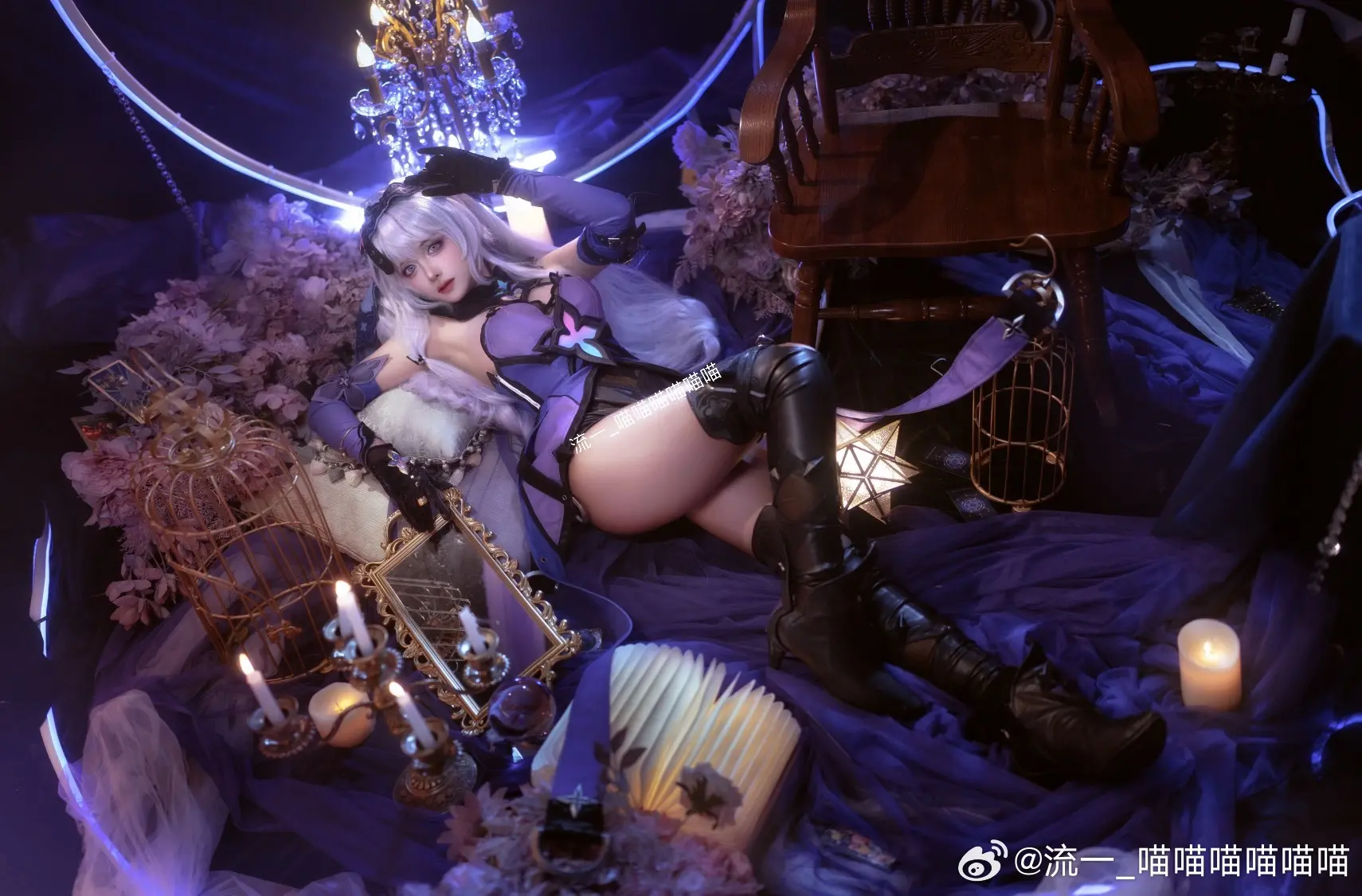 COSPLAY ✨「流光忆庭」的忆者，神秘优雅的占卜师✨ 崩坏星穹铁道 黑天鹅@流一_喵喵喵喵喵喵 COSPLAY-第2张