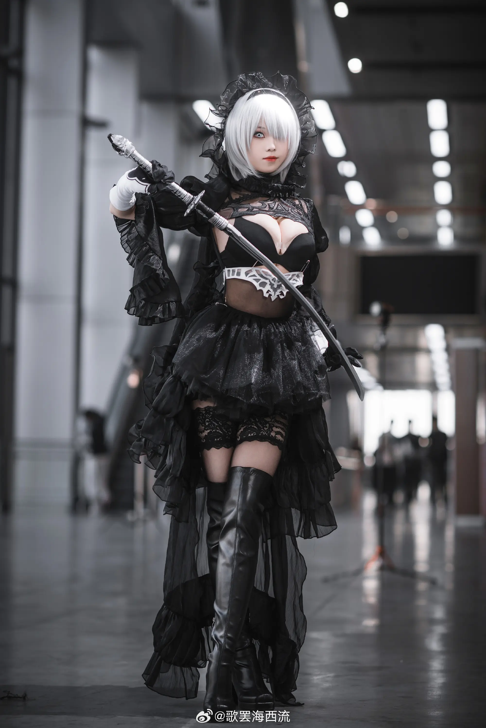 COSPLAY 尼尔:机械纪元 2b@猫个裘裘子 ​​​ COSPLAY-第4张