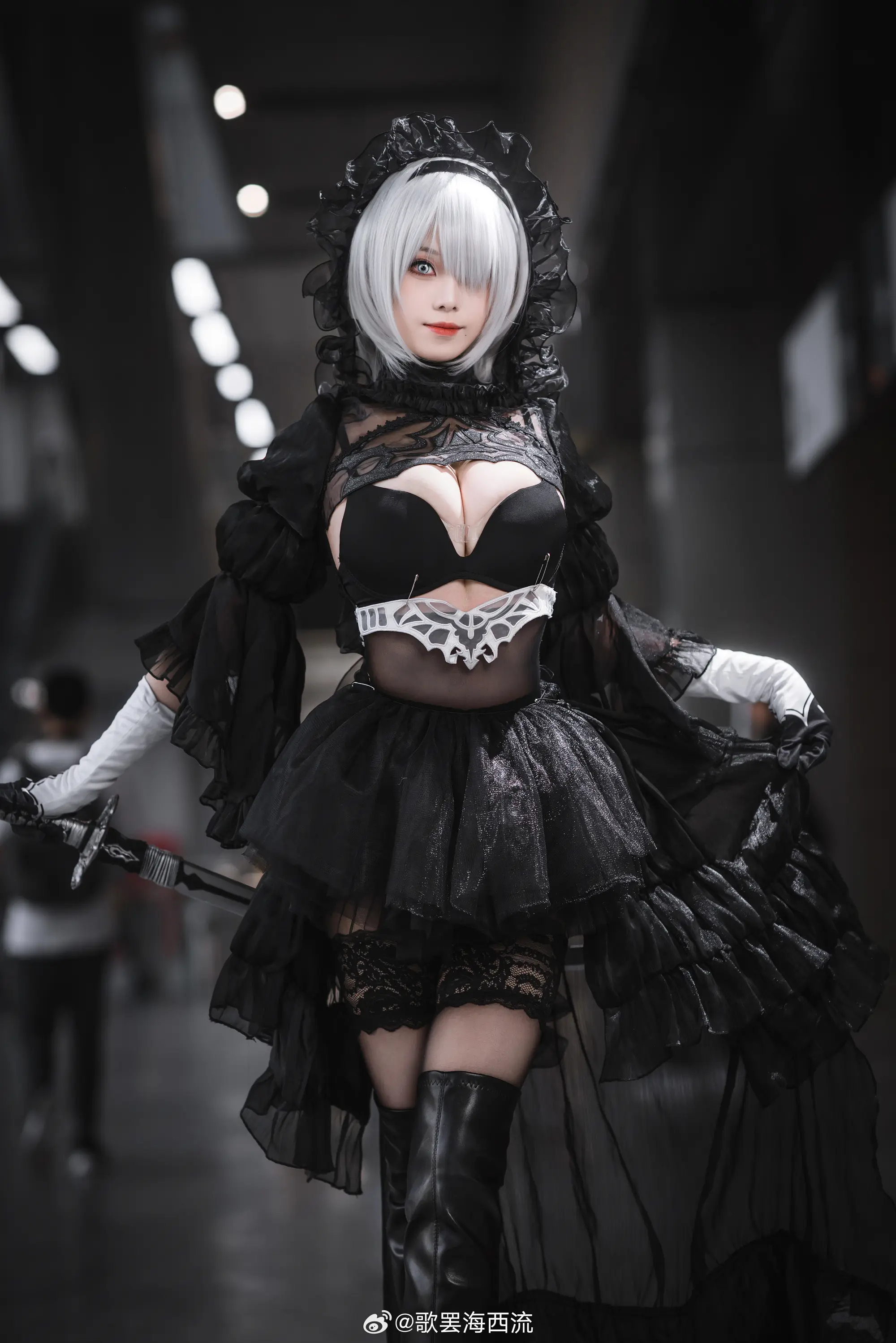 COSPLAY 尼尔:机械纪元 2b@猫个裘裘子 ​​​ COSPLAY-第9张