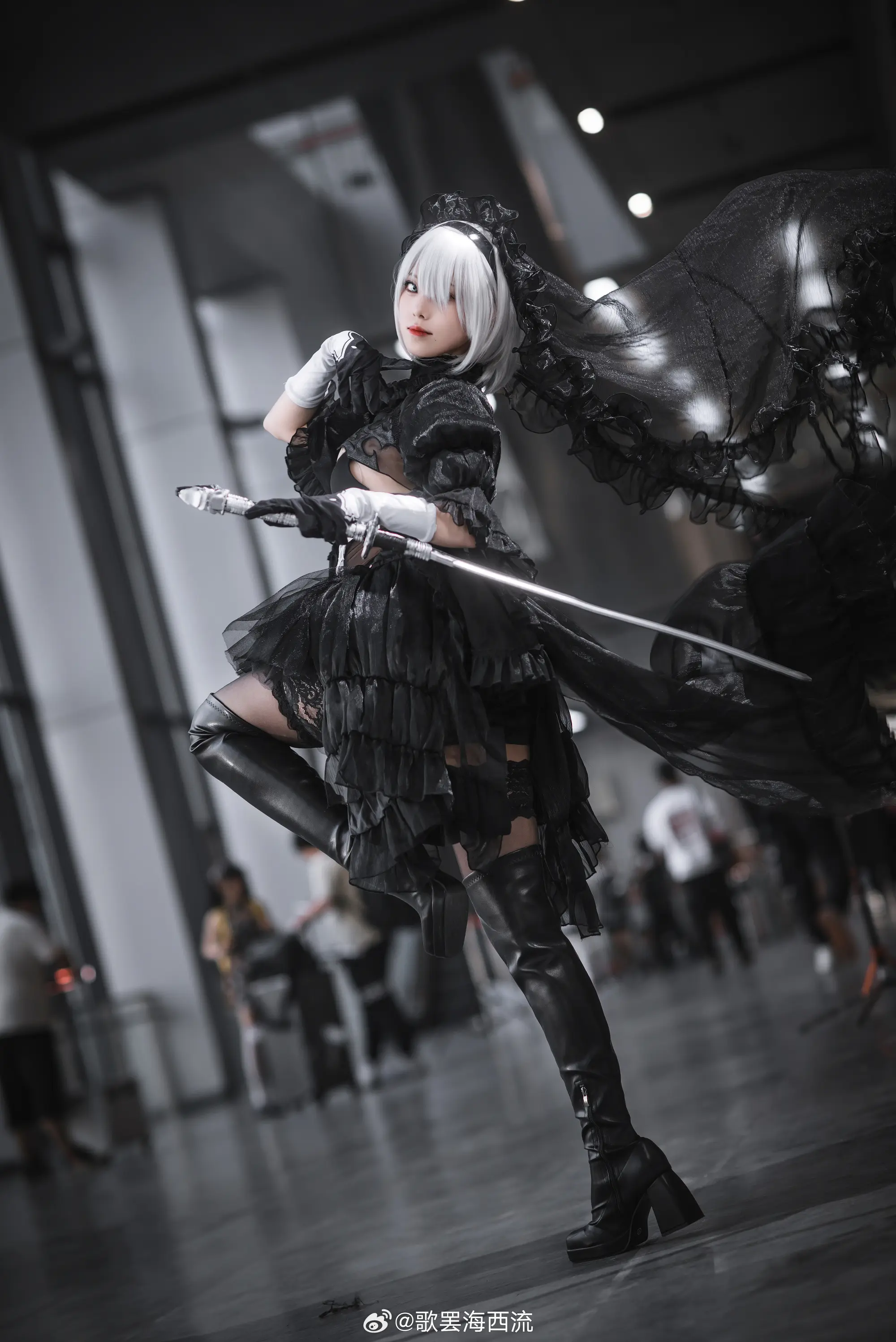 COSPLAY 尼尔:机械纪元 2b@猫个裘裘子 ​​​ COSPLAY-第5张