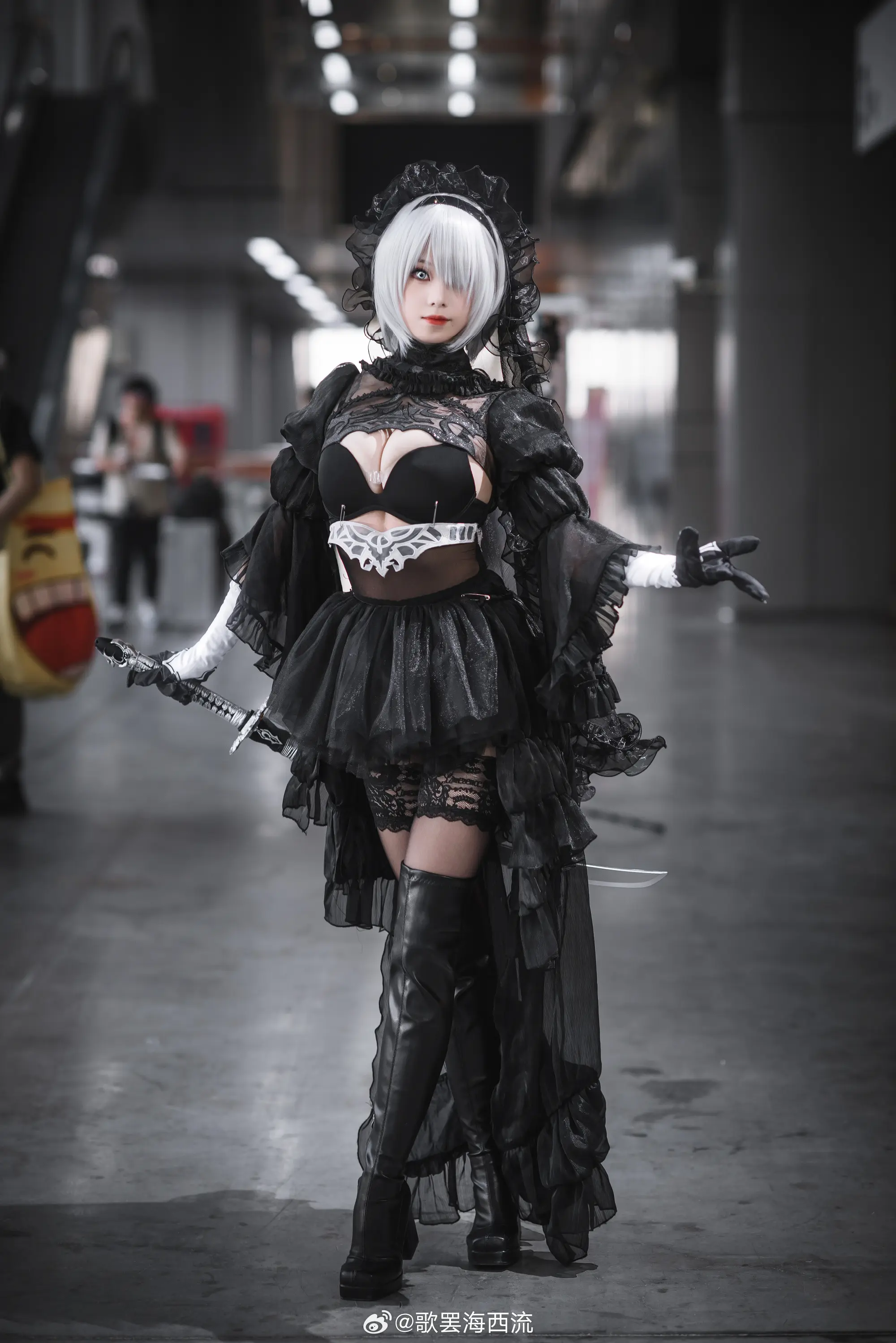 COSPLAY 尼尔:机械纪元 2b@猫个裘裘子 ​​​ COSPLAY-第7张