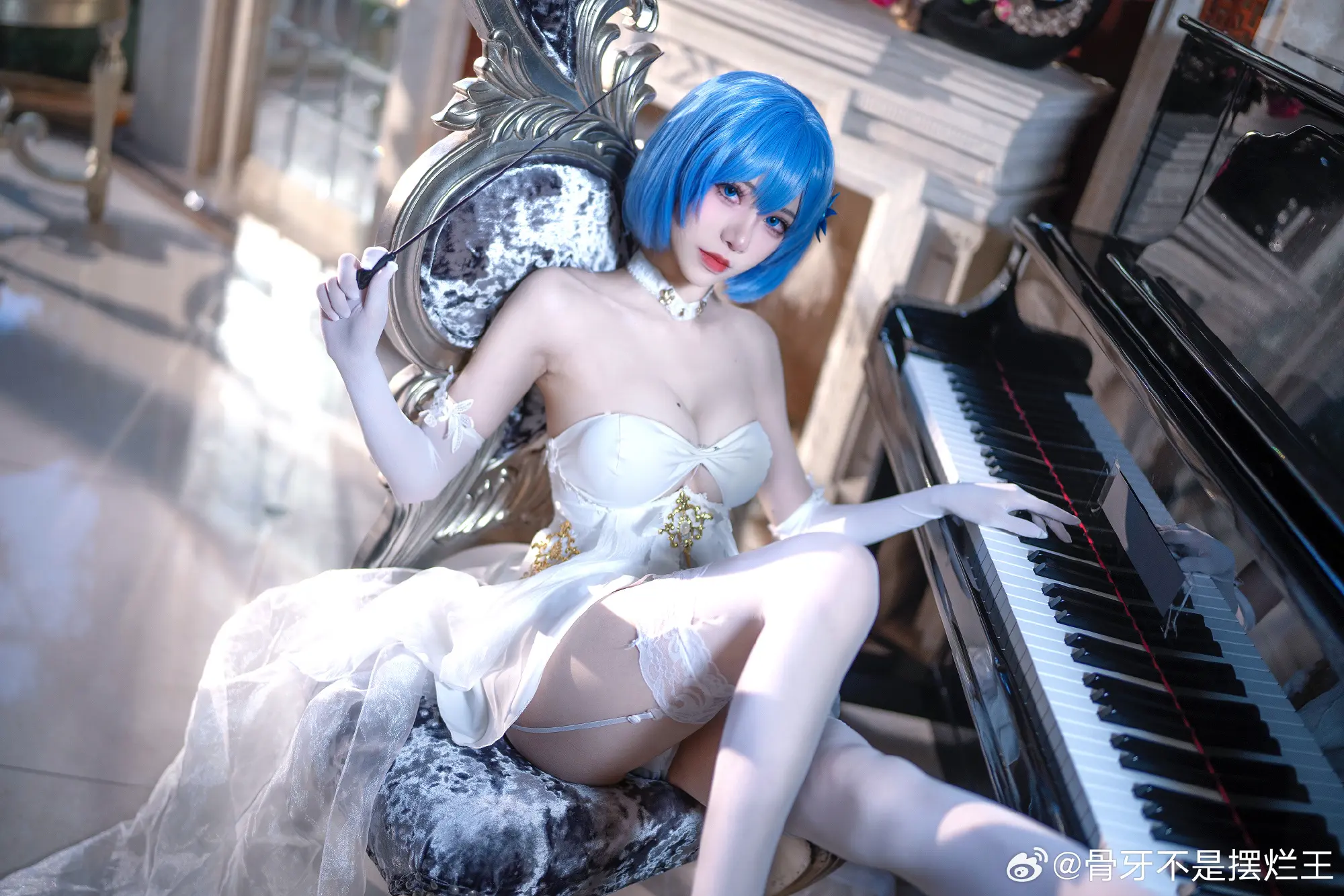 cosplay 碧蓝航线 恰巴耶夫.白骑兵的旋律@骨牙不是摆烂王 COSPLAY-第8张