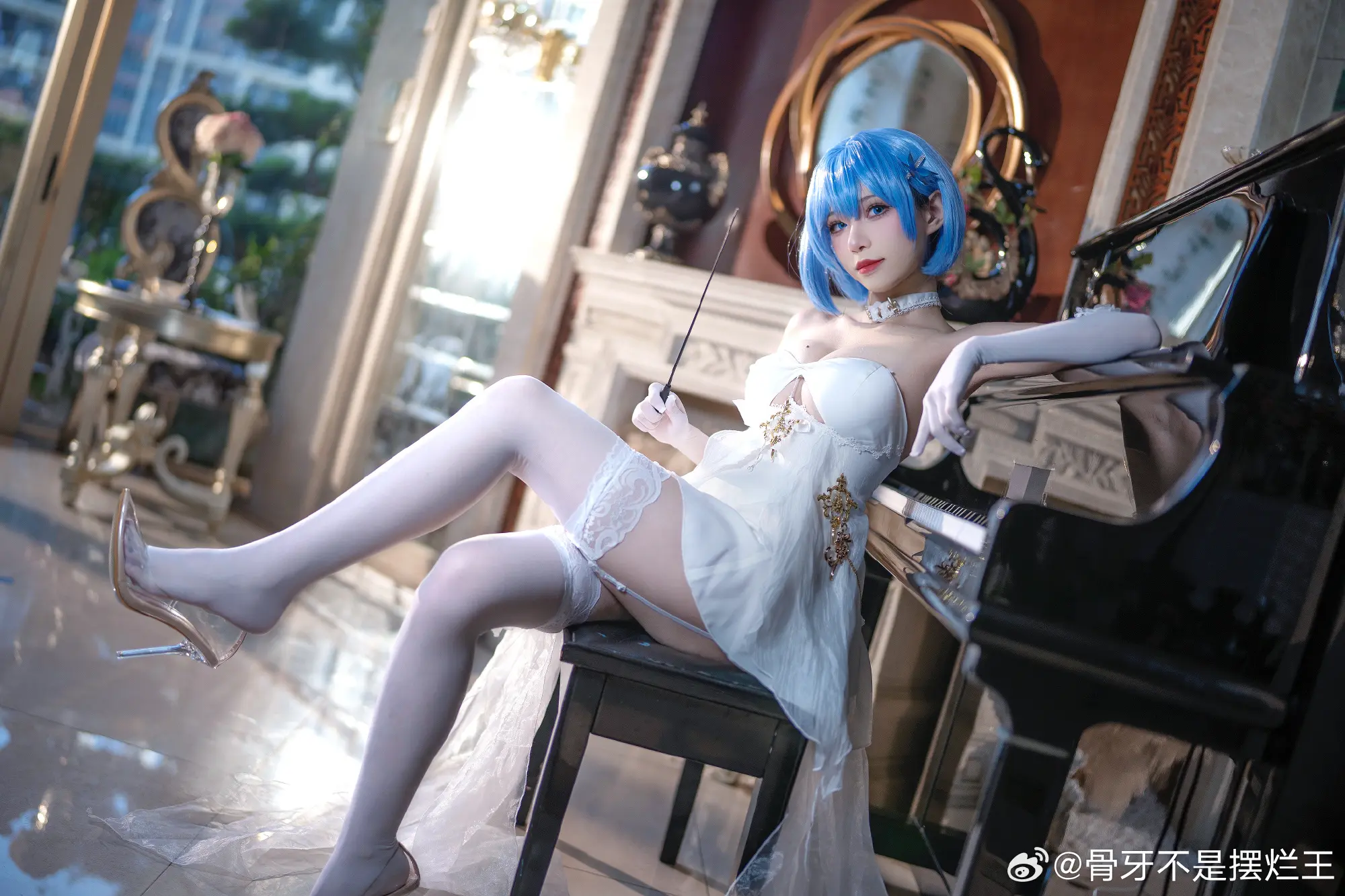 cosplay 碧蓝航线 恰巴耶夫.白骑兵的旋律@骨牙不是摆烂王 COSPLAY-第7张