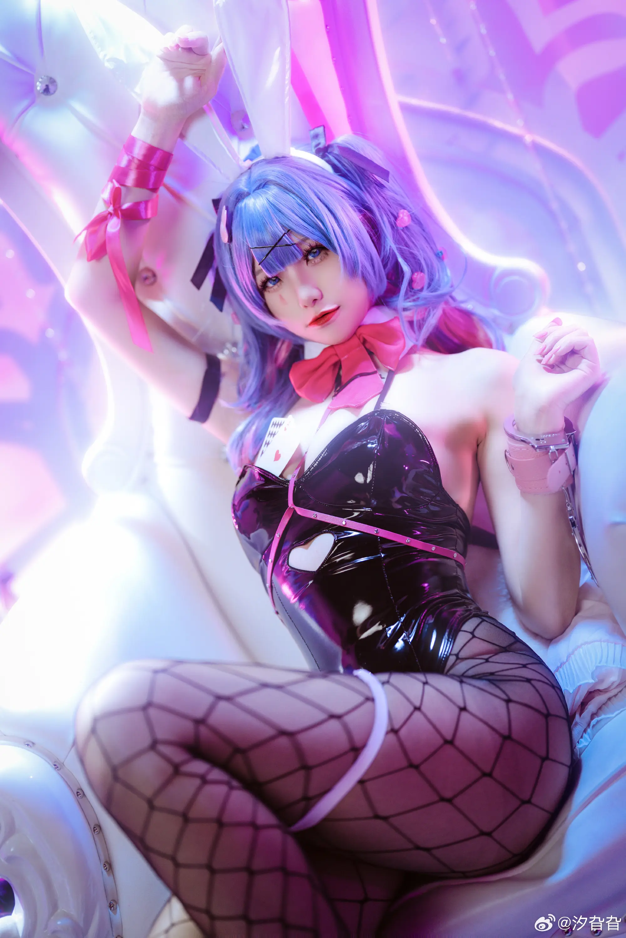 cosplay 初音未来 miku vocaloid 初音兔女郎@汐旮旮-公众号小姨ai