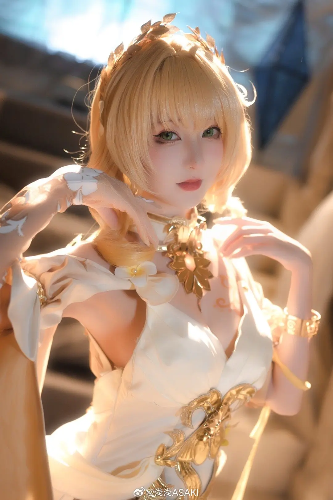 COSPLAY 走过安眠地的花丛 崩坏星穹铁道 阿格莱@浅浅ASAKI-公众号小姨ai