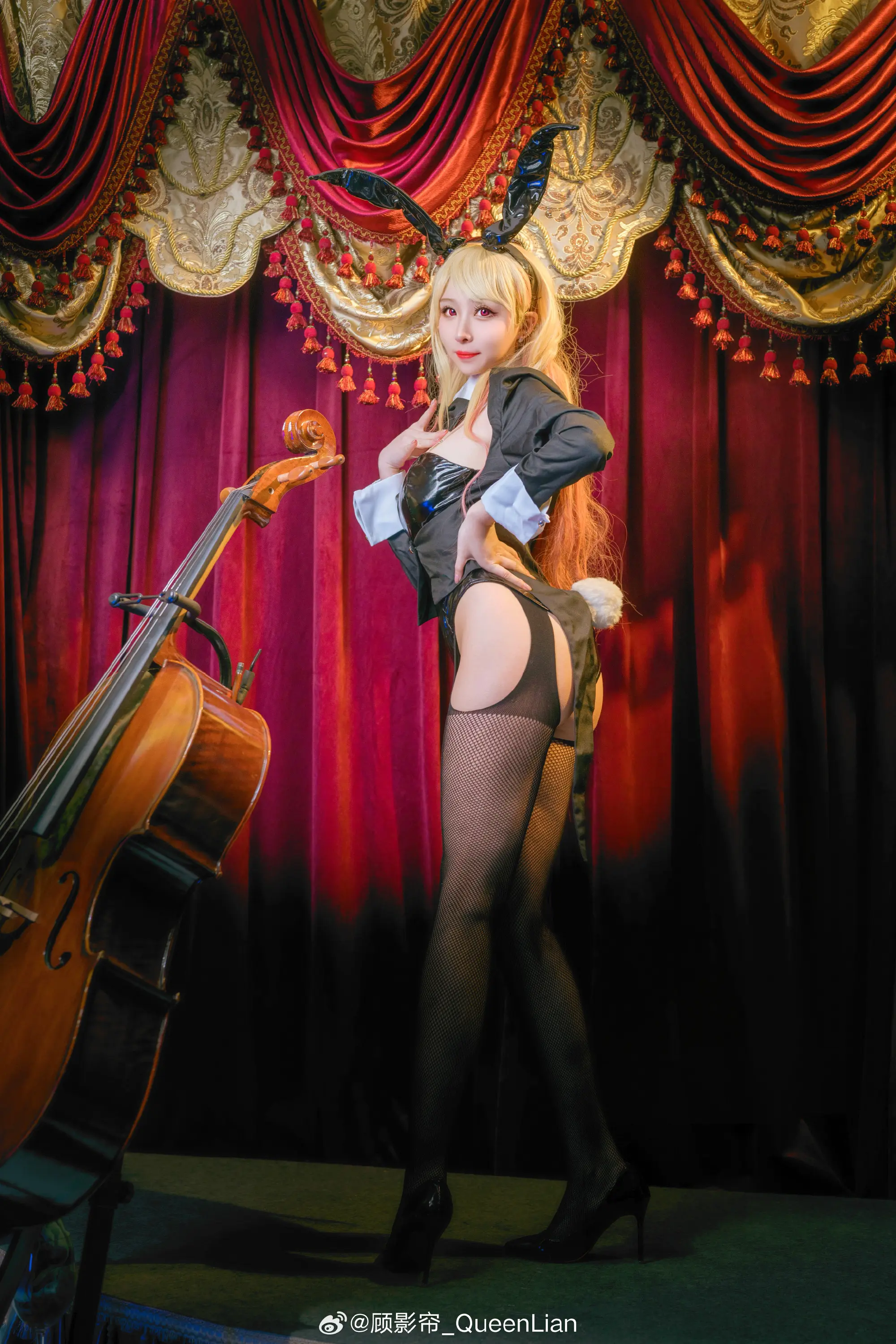 COSPLAY ✨完美模特海梦的超级身材穿上兔女郎是什么样的呢？✨ 更衣人偶坠入爱河 兔女郎cos@顾影帘_QueenLian COSPLAY-第10张