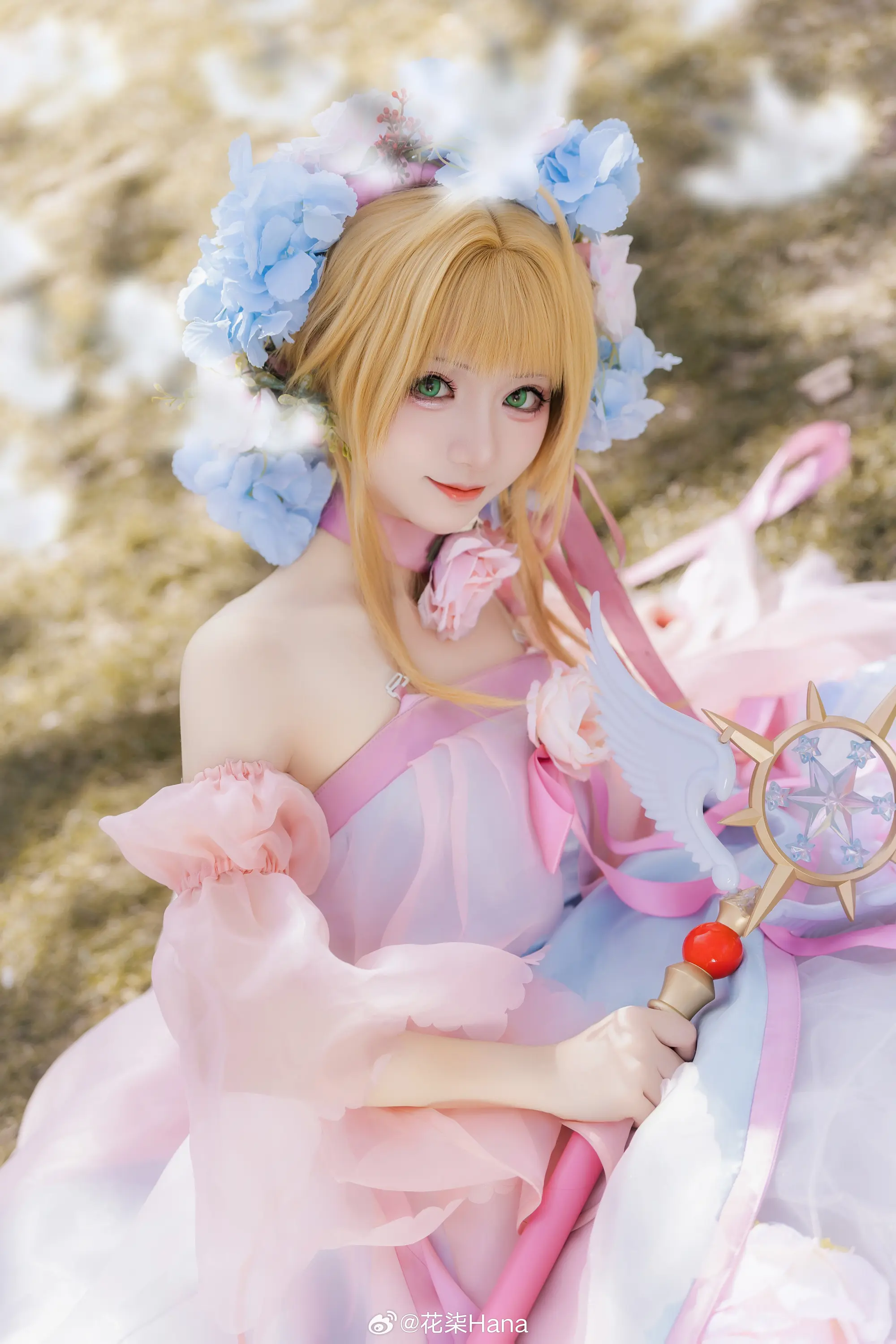 COSPLAY 魔卡少女樱 木之本樱@花柒Hana-公众号小姨ai