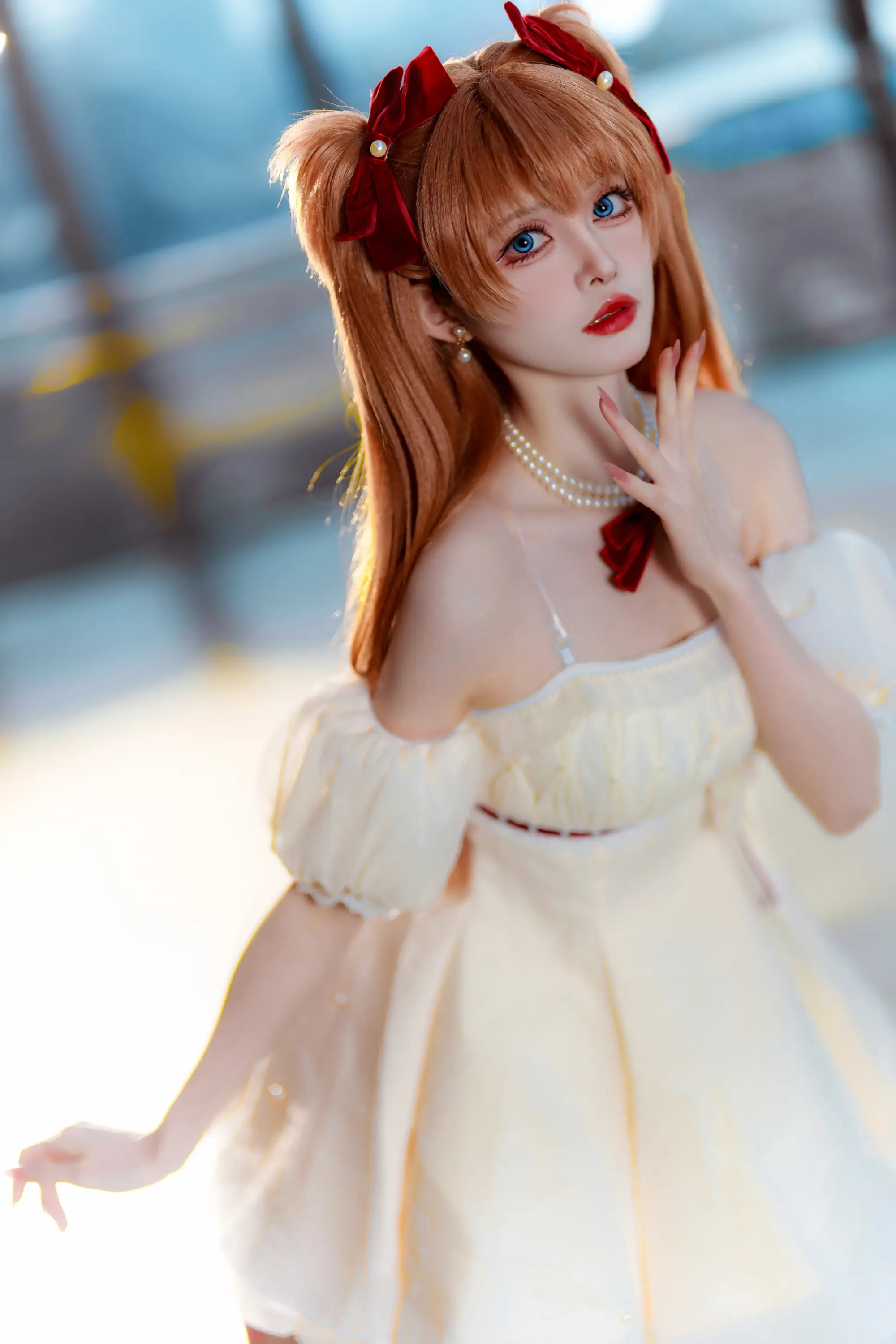 COSPLAY 新世纪福音战士 明日香@宵鱼鱼-公众号小姨ai