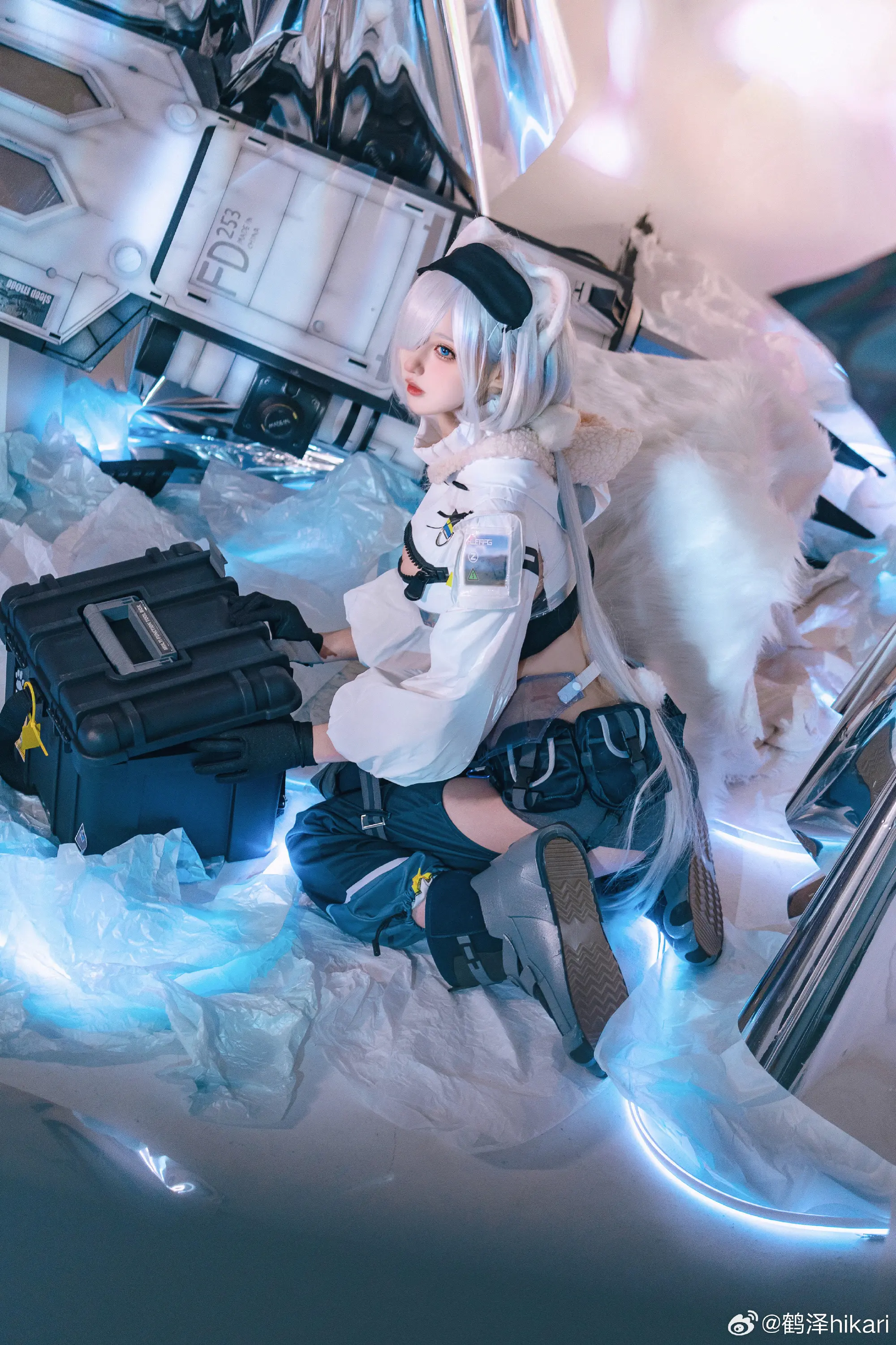 cosplay 我常常梦见雪山，梦见……我在结了厚冰的湖面上奔跑。明日方舟 极光@鹤泽hikari COSPLAY-第9张