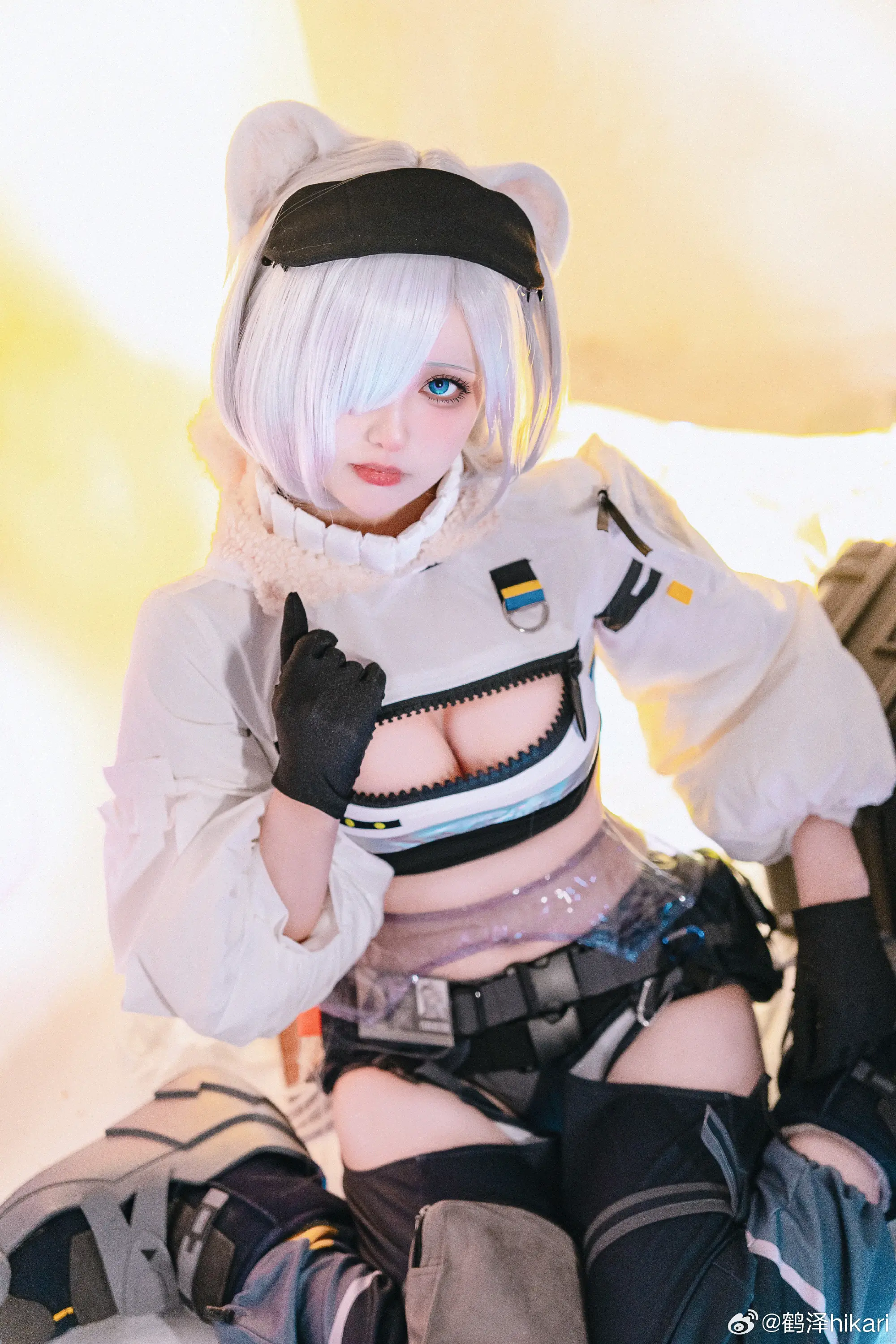 cosplay 我常常梦见雪山，梦见……我在结了厚冰的湖面上奔跑。明日方舟 极光@鹤泽hikari COSPLAY-第4张