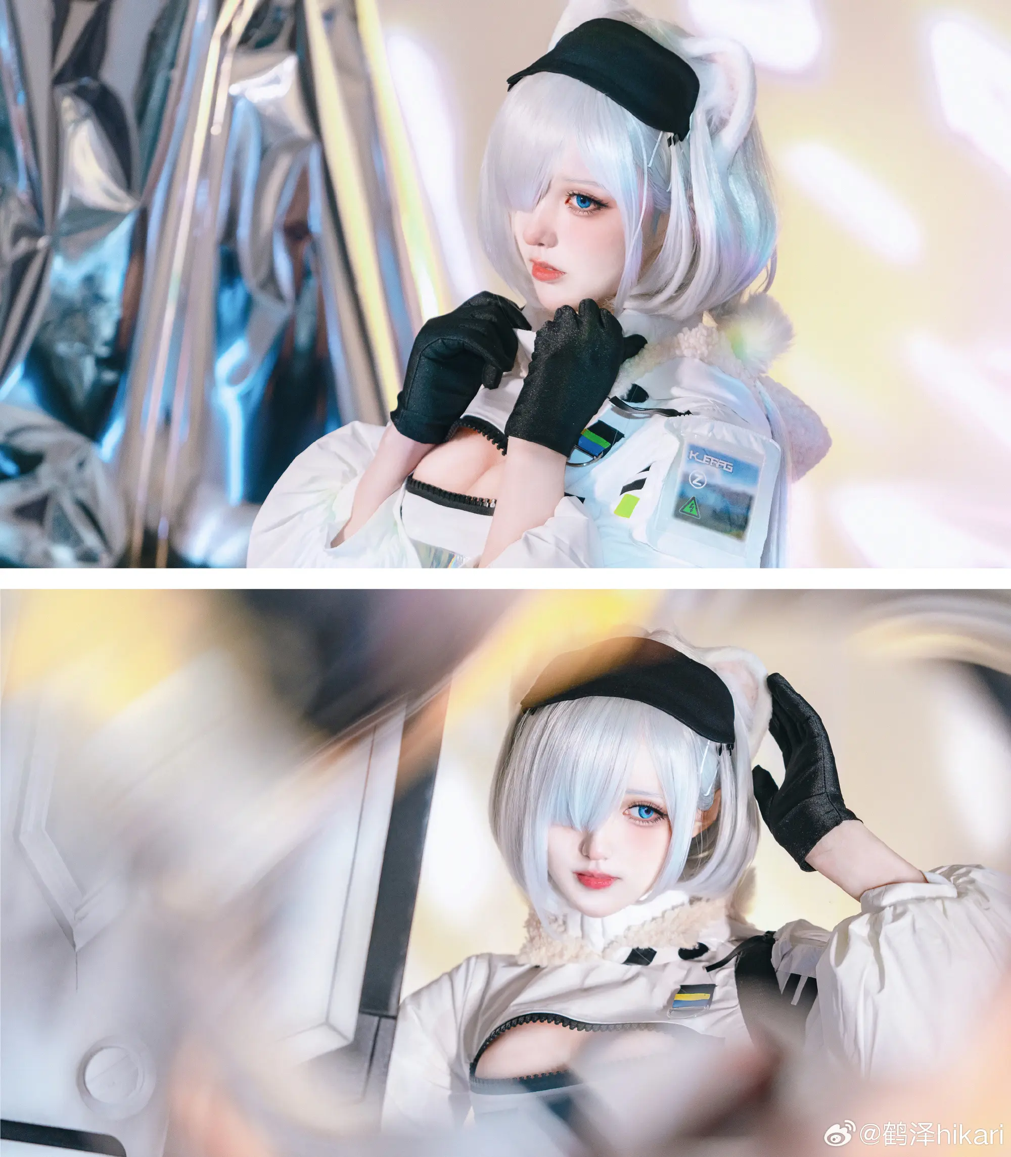 cosplay 我常常梦见雪山，梦见……我在结了厚冰的湖面上奔跑。明日方舟 极光@鹤泽hikari COSPLAY-第5张