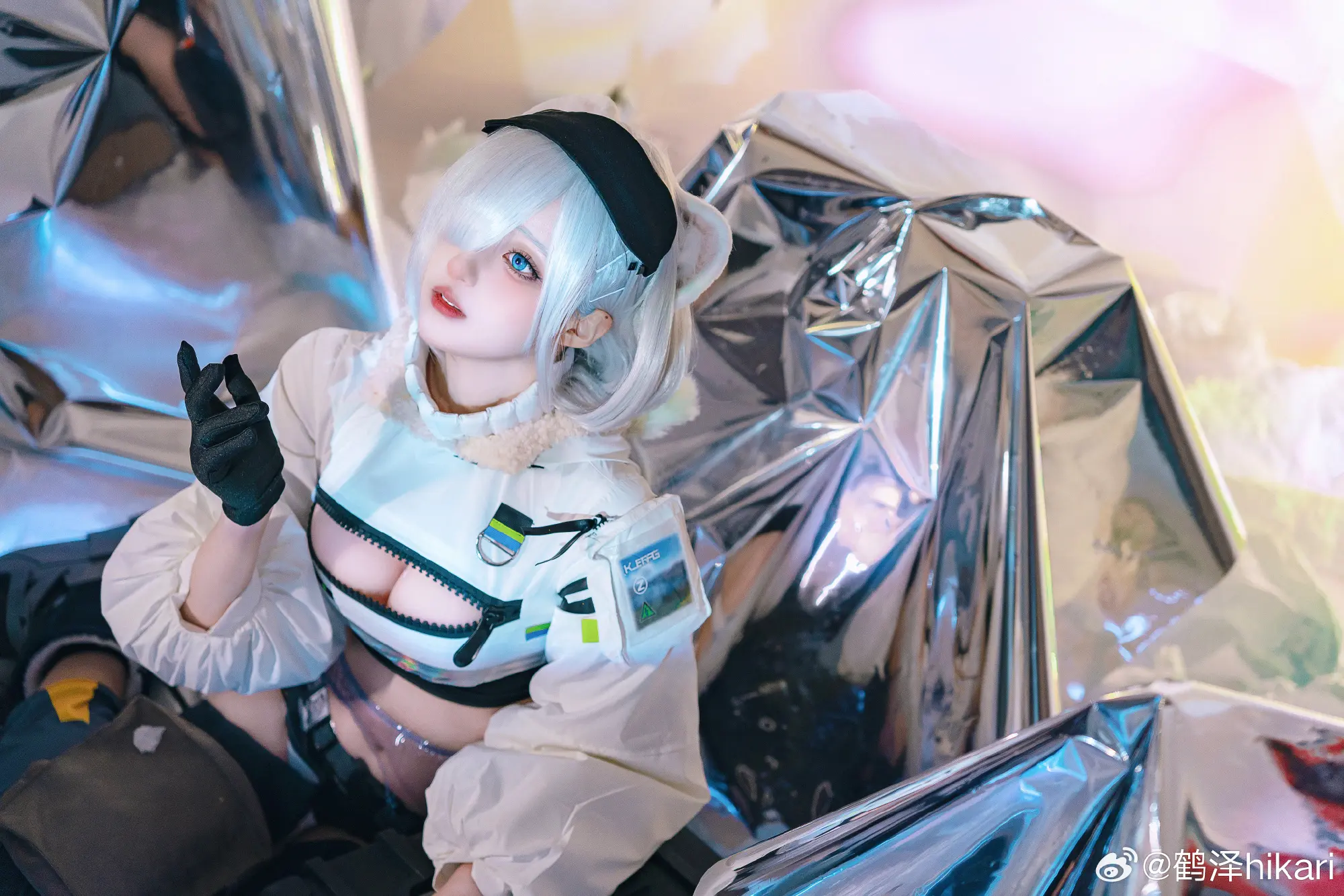 cosplay 我常常梦见雪山，梦见……我在结了厚冰的湖面上奔跑。明日方舟 极光@鹤泽hikari COSPLAY-第6张