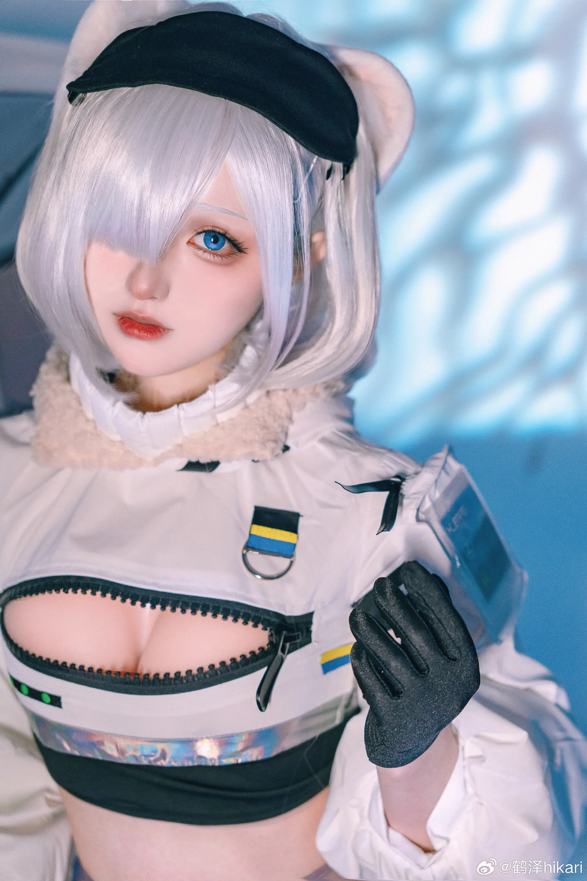 cosplay 我常常梦见雪山，梦见……我在结了厚冰的湖面上奔跑。明日方舟 极光@鹤泽hikari COSPLAY-第8张