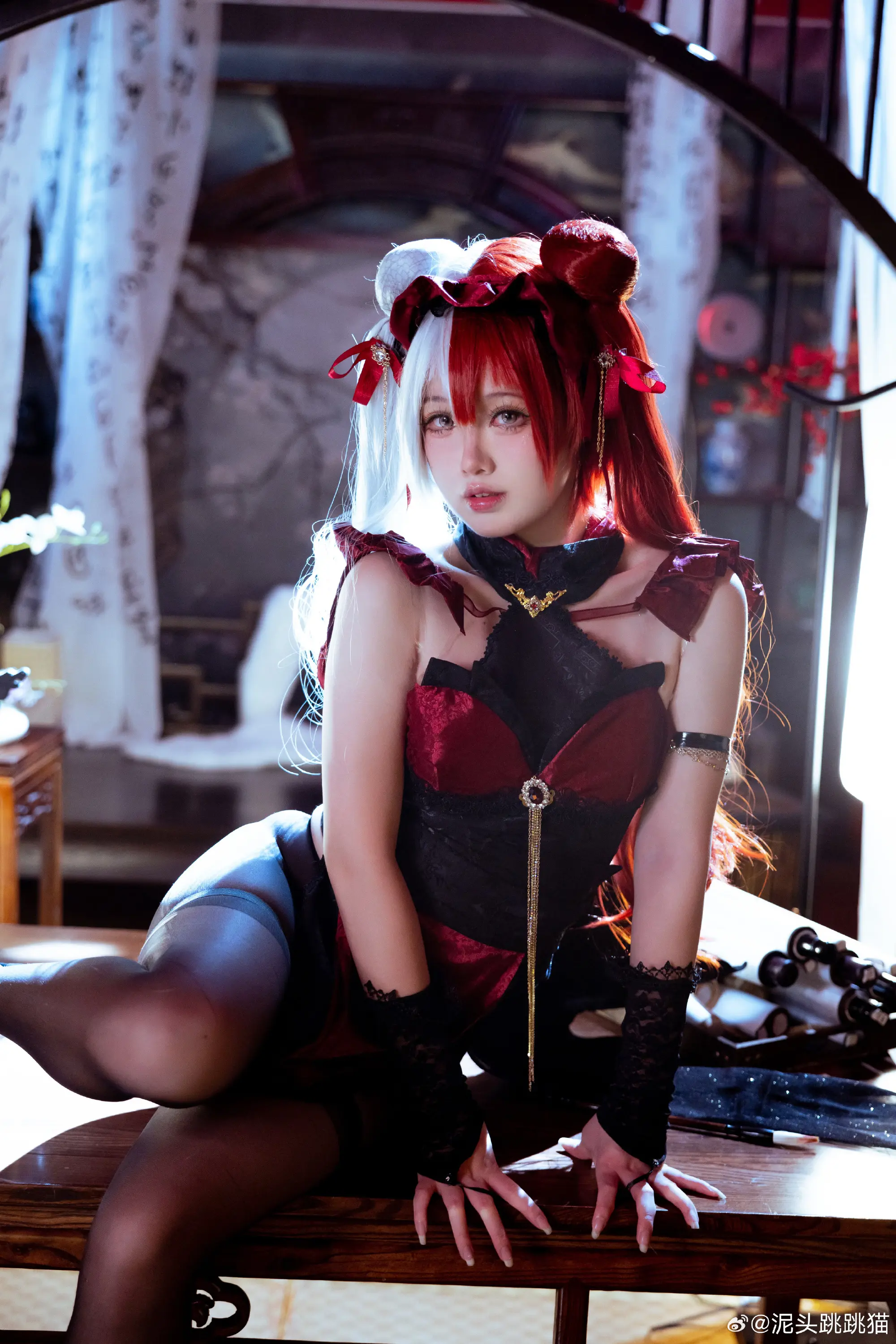 COSPLAY  别摸了，别摸了，头发都要被你摸炸了啦。 碧蓝航线肇和·松戏梅@泥头跳跳猫-公众号小姨ai