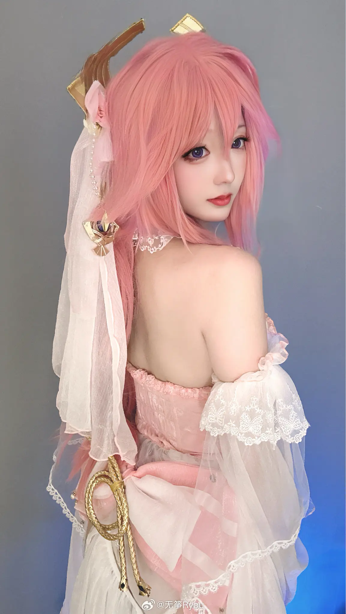 原神 雷电将军 八重神子 cosplay@无筝Ryou-公众号小姨ai