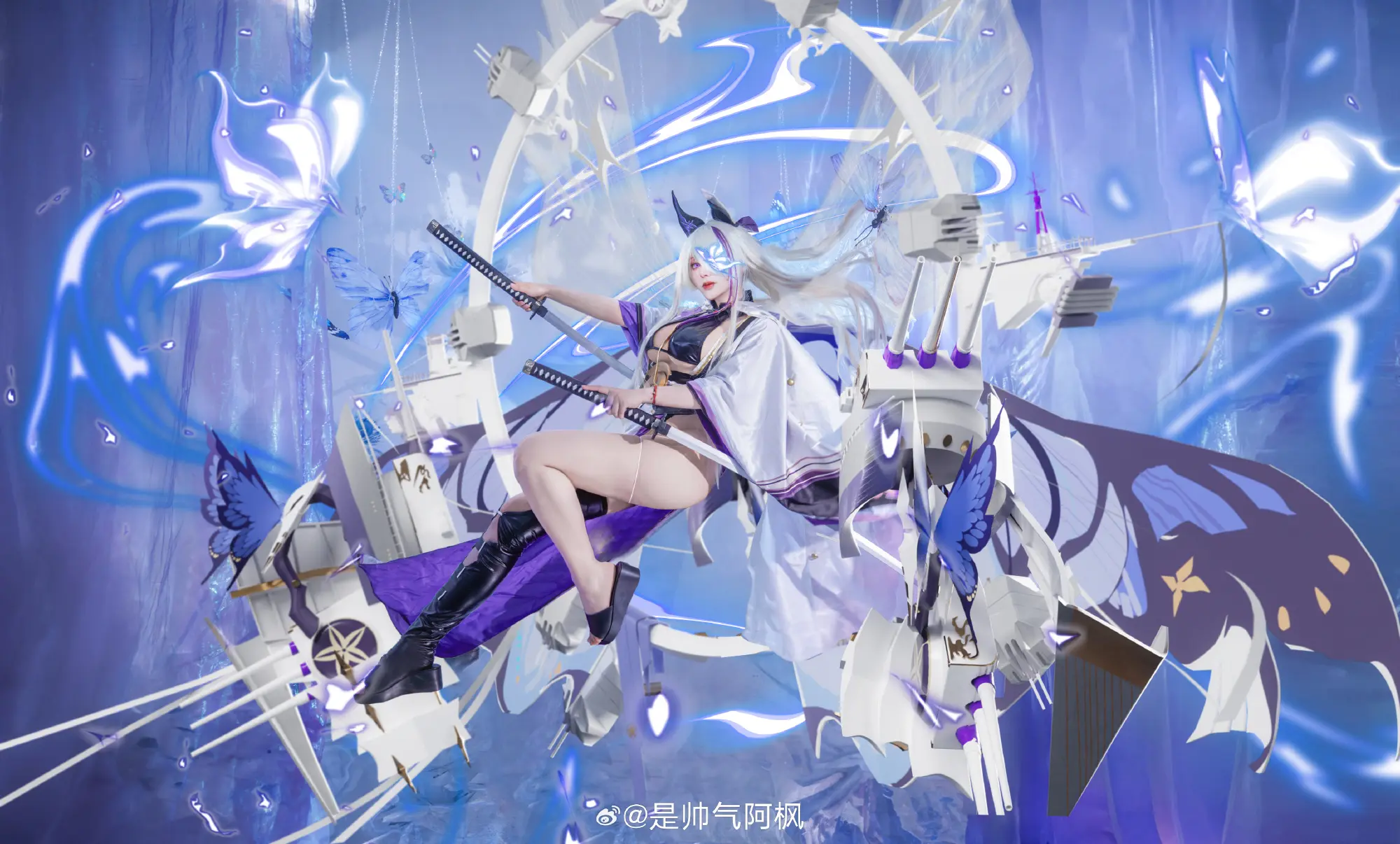 cosplay 天地无穷 愿荡涤罪孽污秽 碧蓝航线 云仙/猃 @是帅气阿枫 COSPLAY-第7张