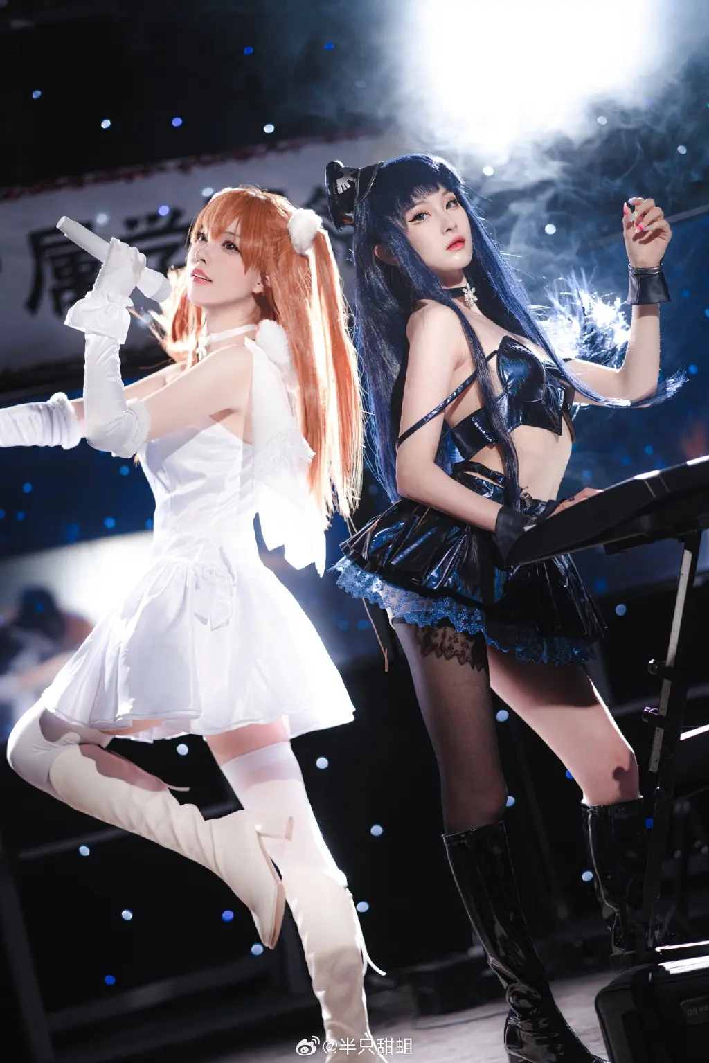 cosplay 吉他与钢琴的合奏被突如其来的歌声加入 白色相簿2  冬马和纱@米喵 小木曾雪菜@半只甜蛆 COSPLAY-第2张