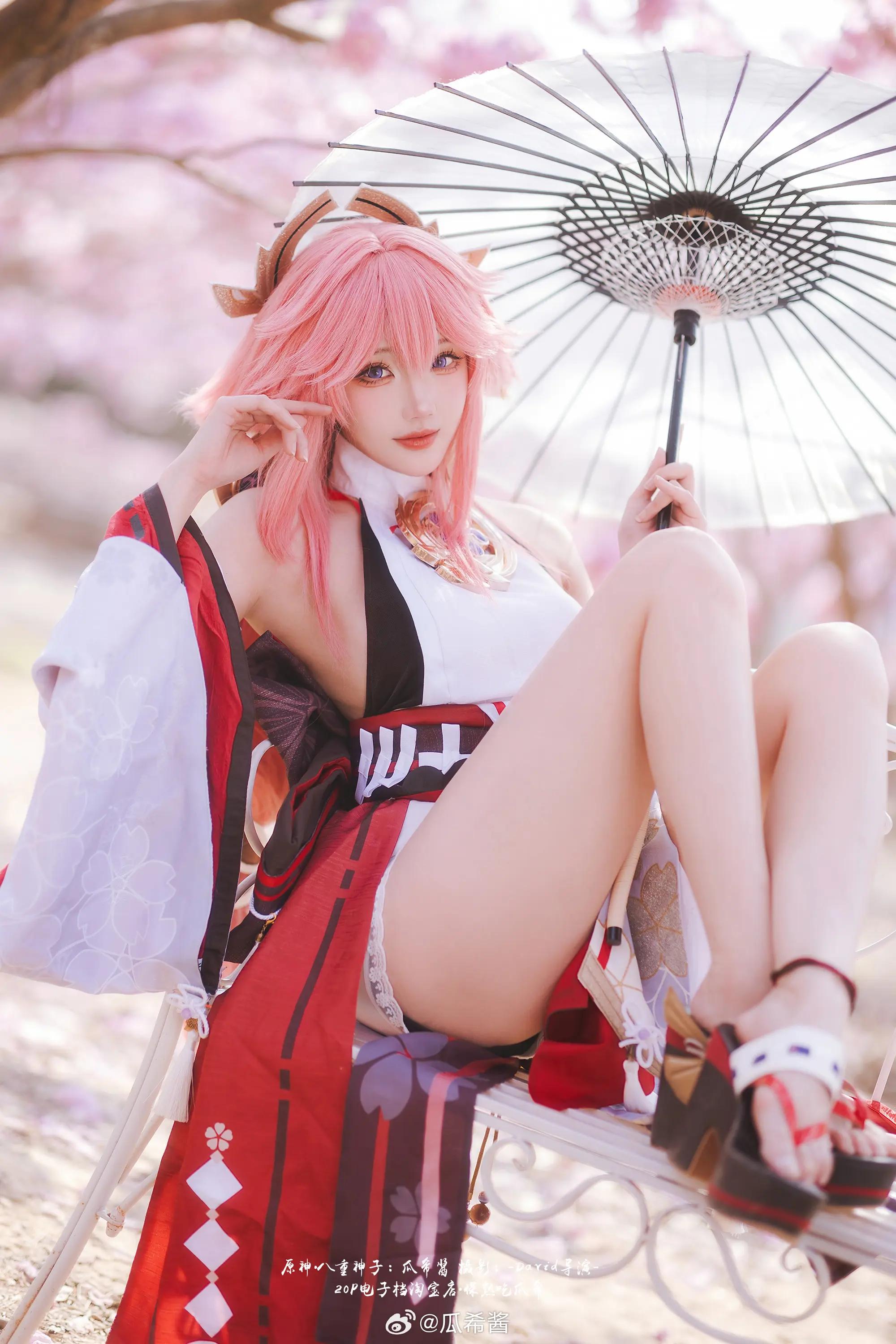COSPLAY 世事流转，人聚又散  原神 八重神子@瓜希酱-公众号小姨ai