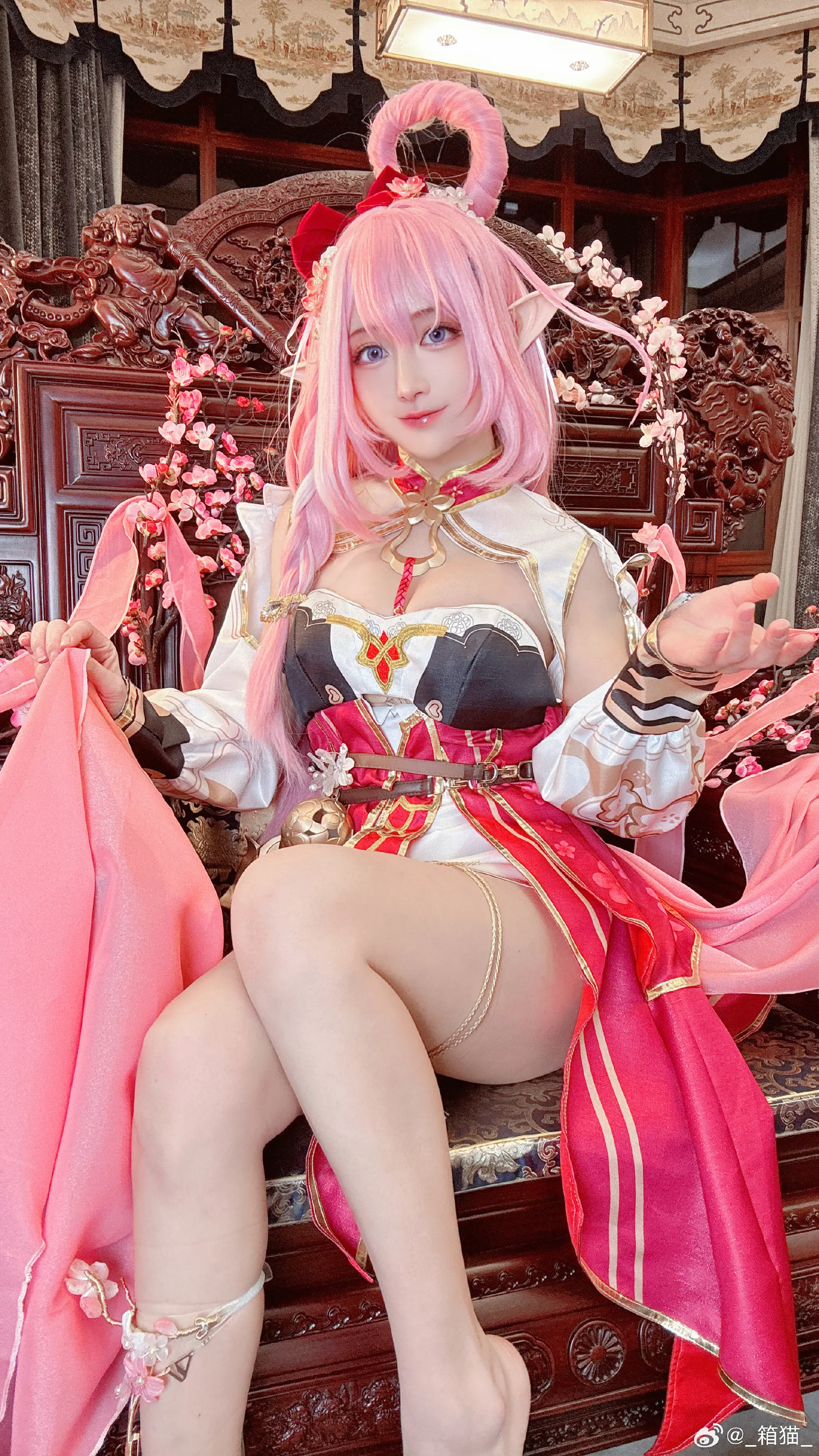 COSPLAY 崩坏3 爱莉希雅·春好桃夭cos@_箱猫_ COSPLAY-第6张