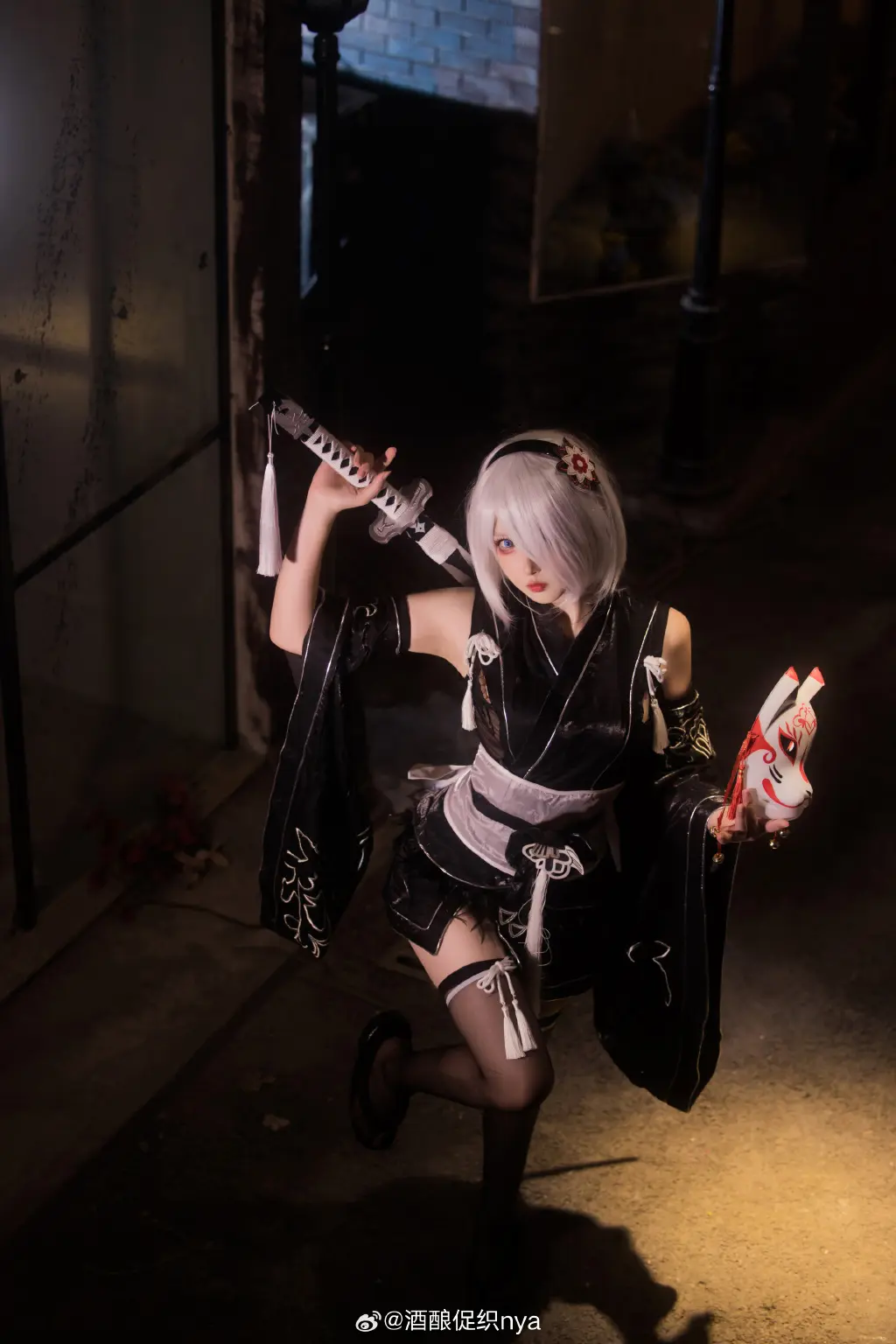 cosplay 全ての存在は灭びるようにデザインされている烂饥。2B和服@酒酿促织nya COSPLAY-第9张