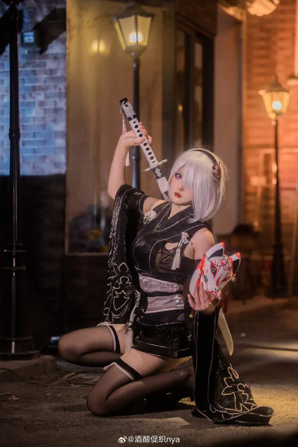 cosplay 全ての存在は灭びるようにデザインされている烂饥。2B和服@酒酿促织nya COSPLAY-第8张