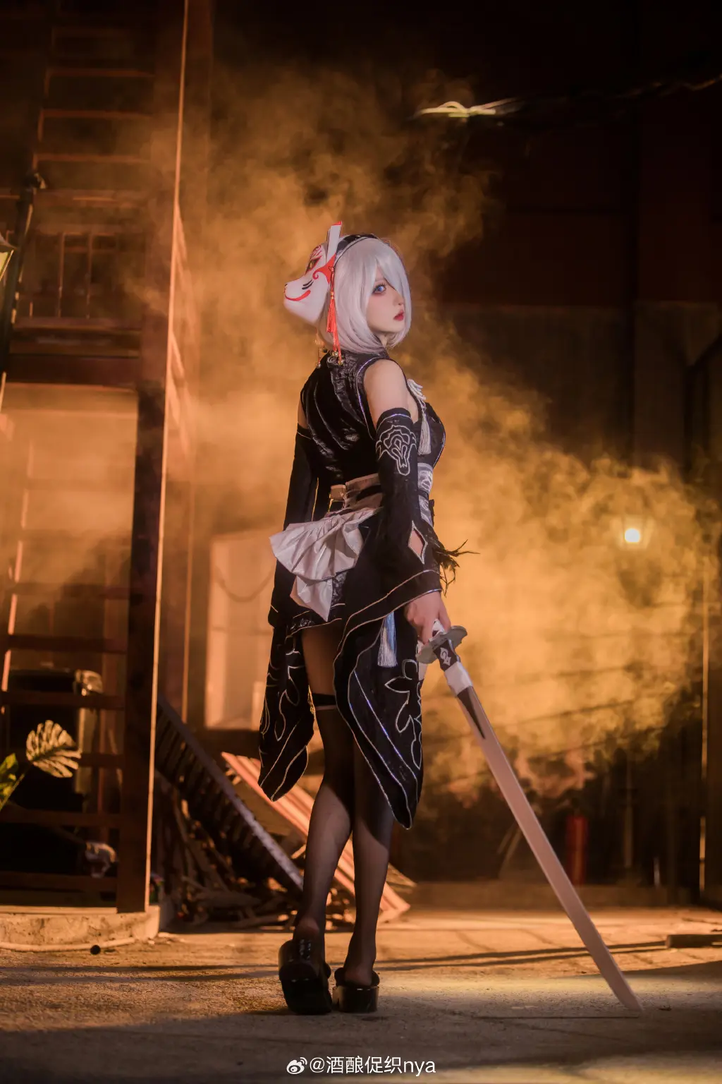 cosplay 全ての存在は灭びるようにデザインされている烂饥。2B和服@酒酿促织nya COSPLAY-第3张