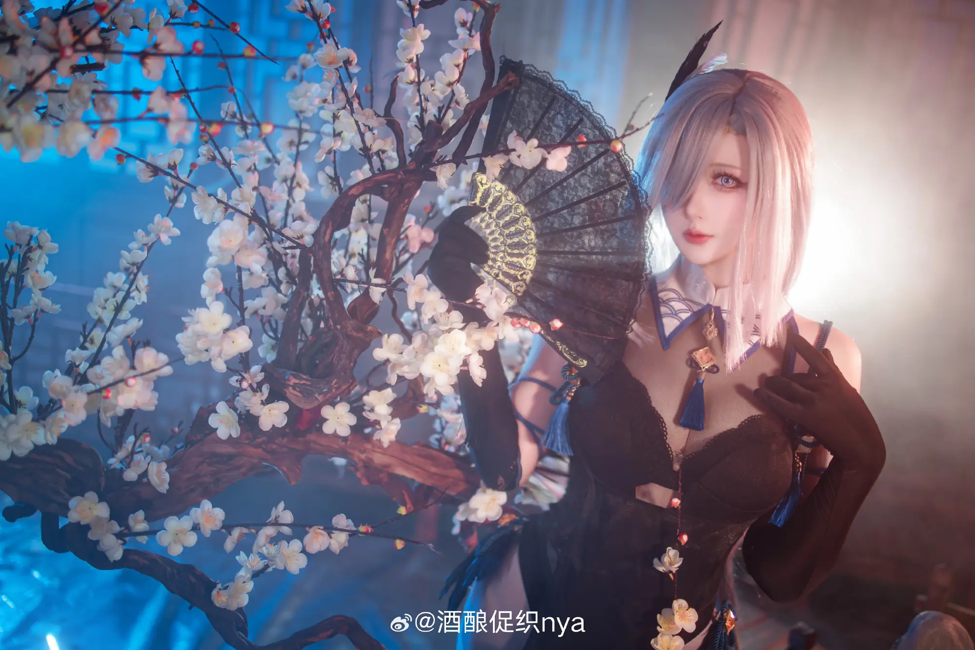 cosplay 原神 发套小姨青花瓷同人旗袍～祝大家新年快乐@酒酿促织nya COSPLAY-第6张