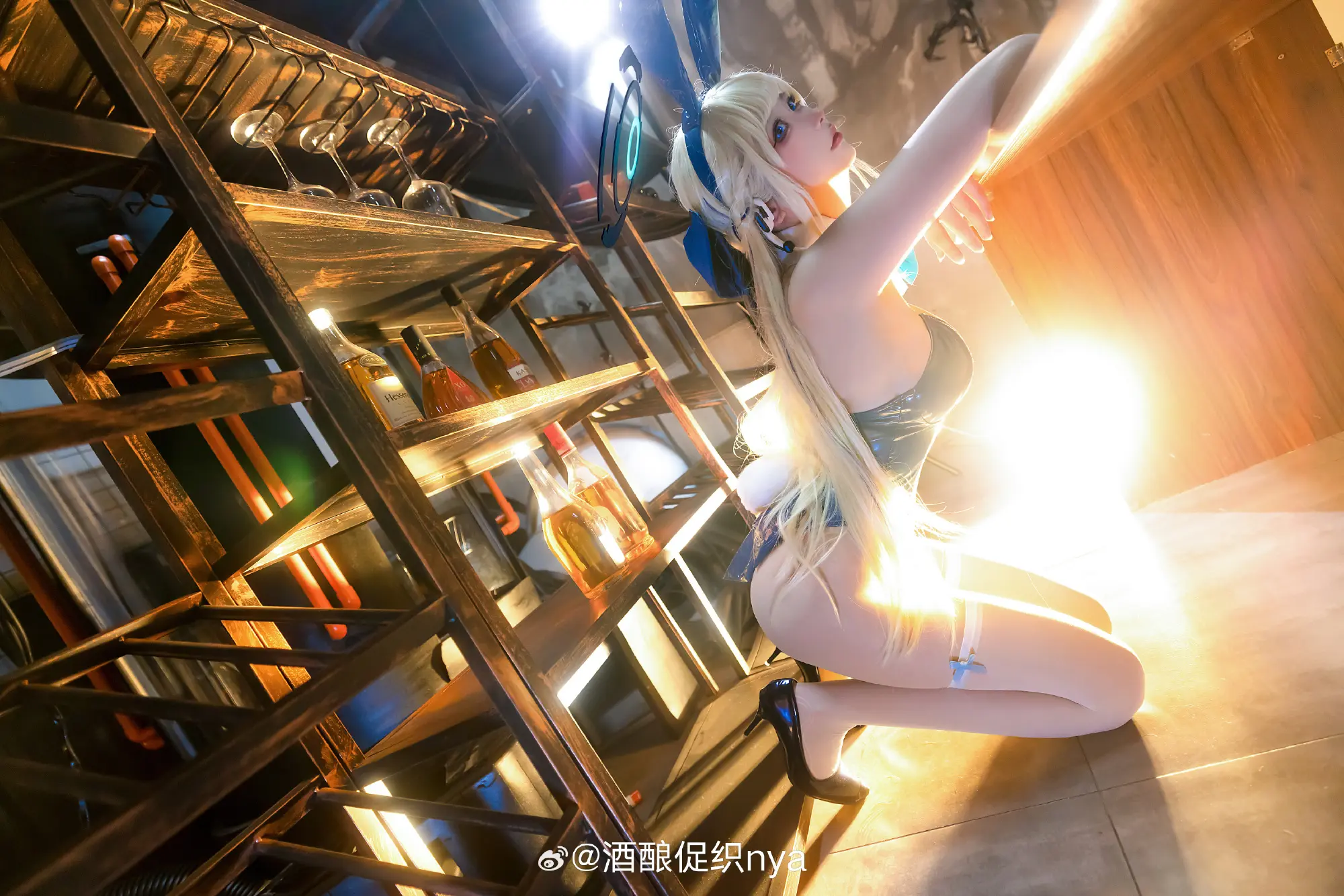 cosplay 蔚蓝档案 飞鸟马时兔女郎@酒酿促织nya COSPLAY-第3张