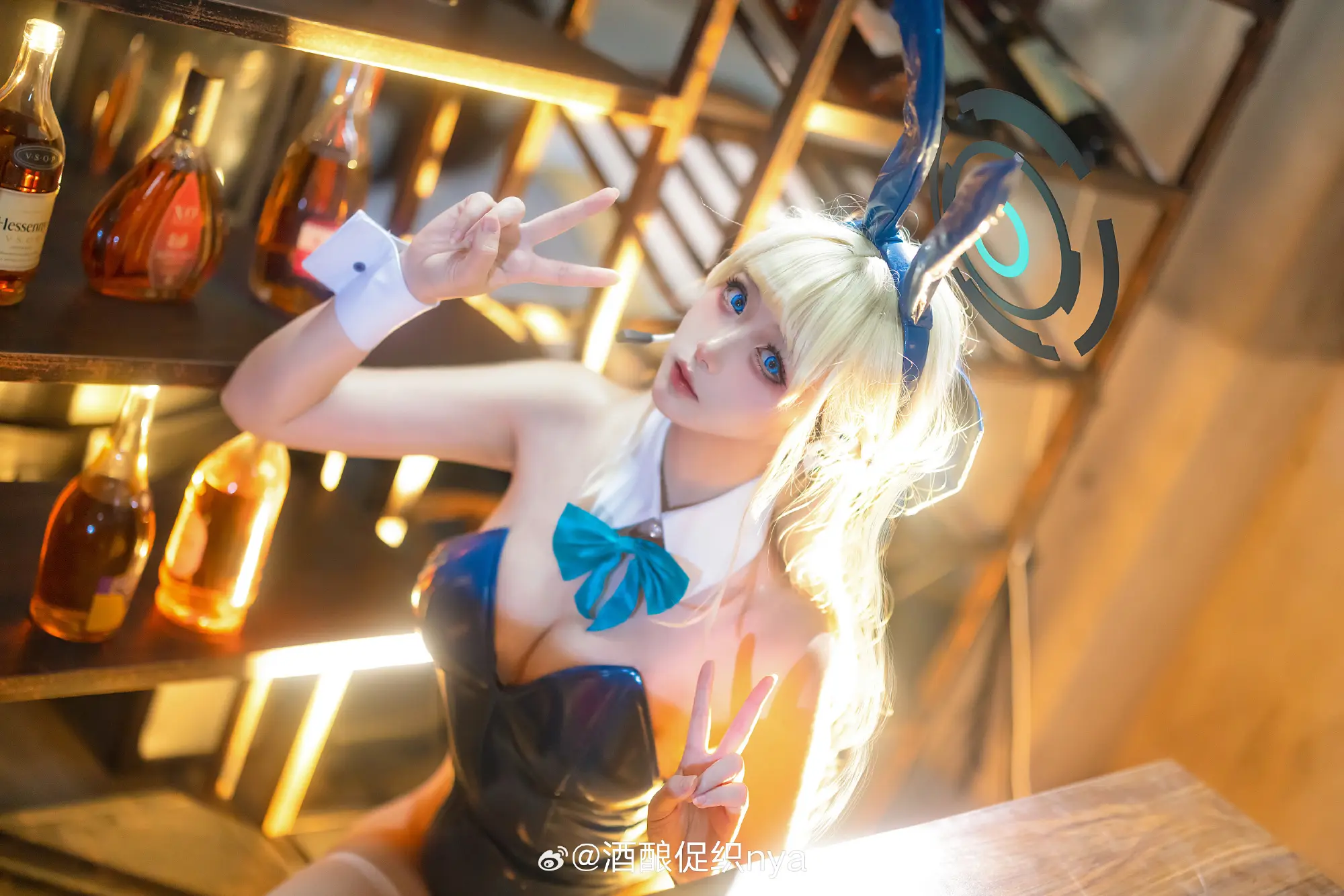 cosplay 蔚蓝档案 飞鸟马时兔女郎@酒酿促织nya COSPLAY-第4张