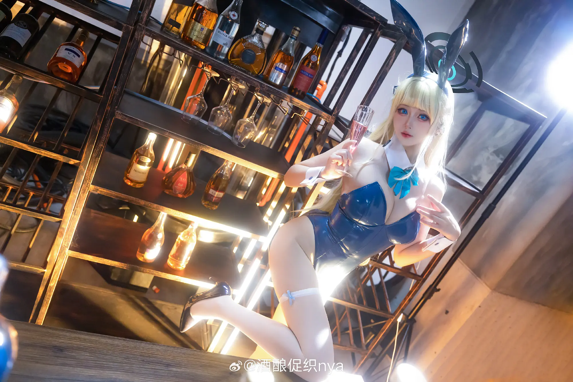 cosplay 蔚蓝档案 飞鸟马时兔女郎@酒酿促织nya COSPLAY-第5张