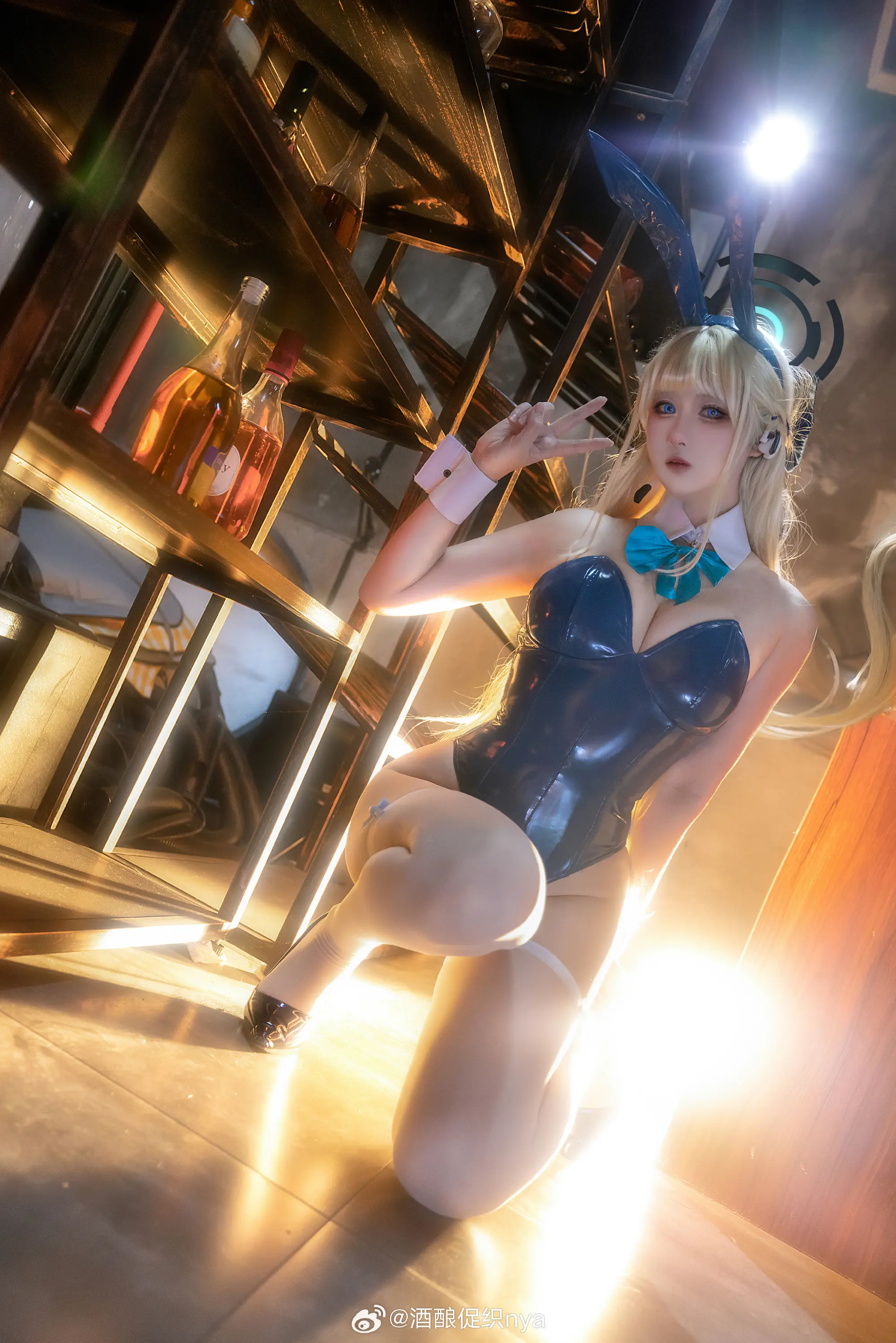 cosplay 蔚蓝档案 飞鸟马时兔女郎@酒酿促织nya COSPLAY-第2张