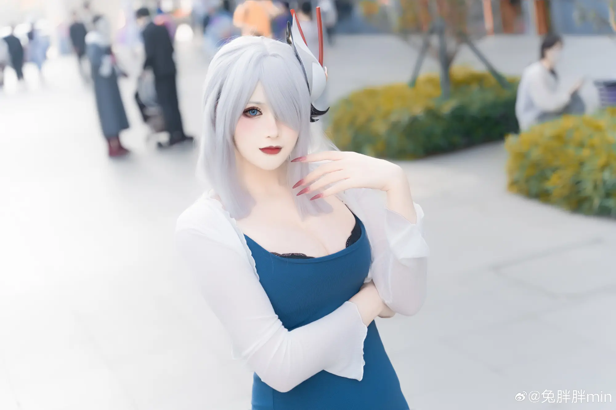 COSPLAY 才是真正能锁住我的红绳 原神 申鹤@兔胖胖min COSPLAY-第7张
