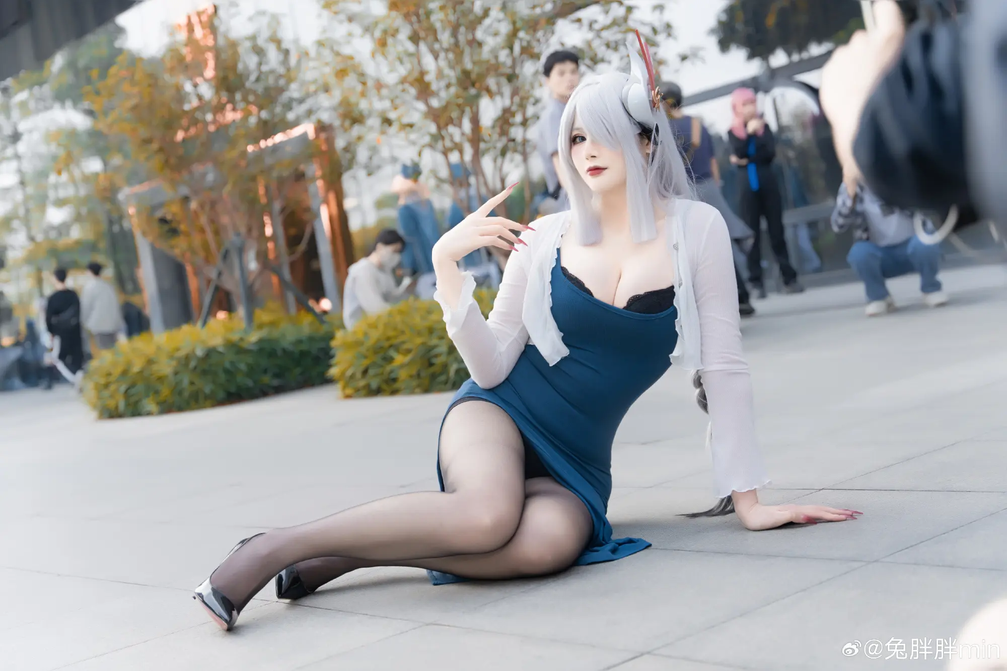 COSPLAY 才是真正能锁住我的红绳 原神 申鹤@兔胖胖min COSPLAY-第9张