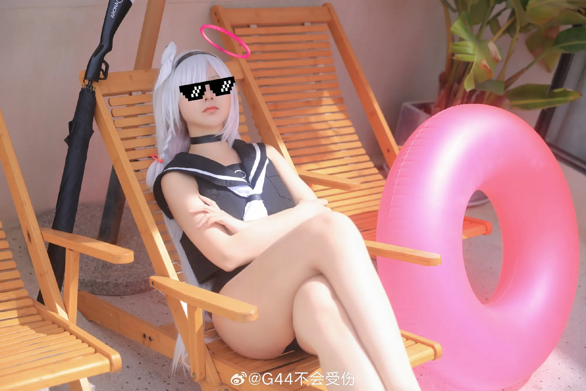 COSPLAY 蔚蓝档案 普拉娜 泳装@G44不会受伤 COSPLAY-第12张