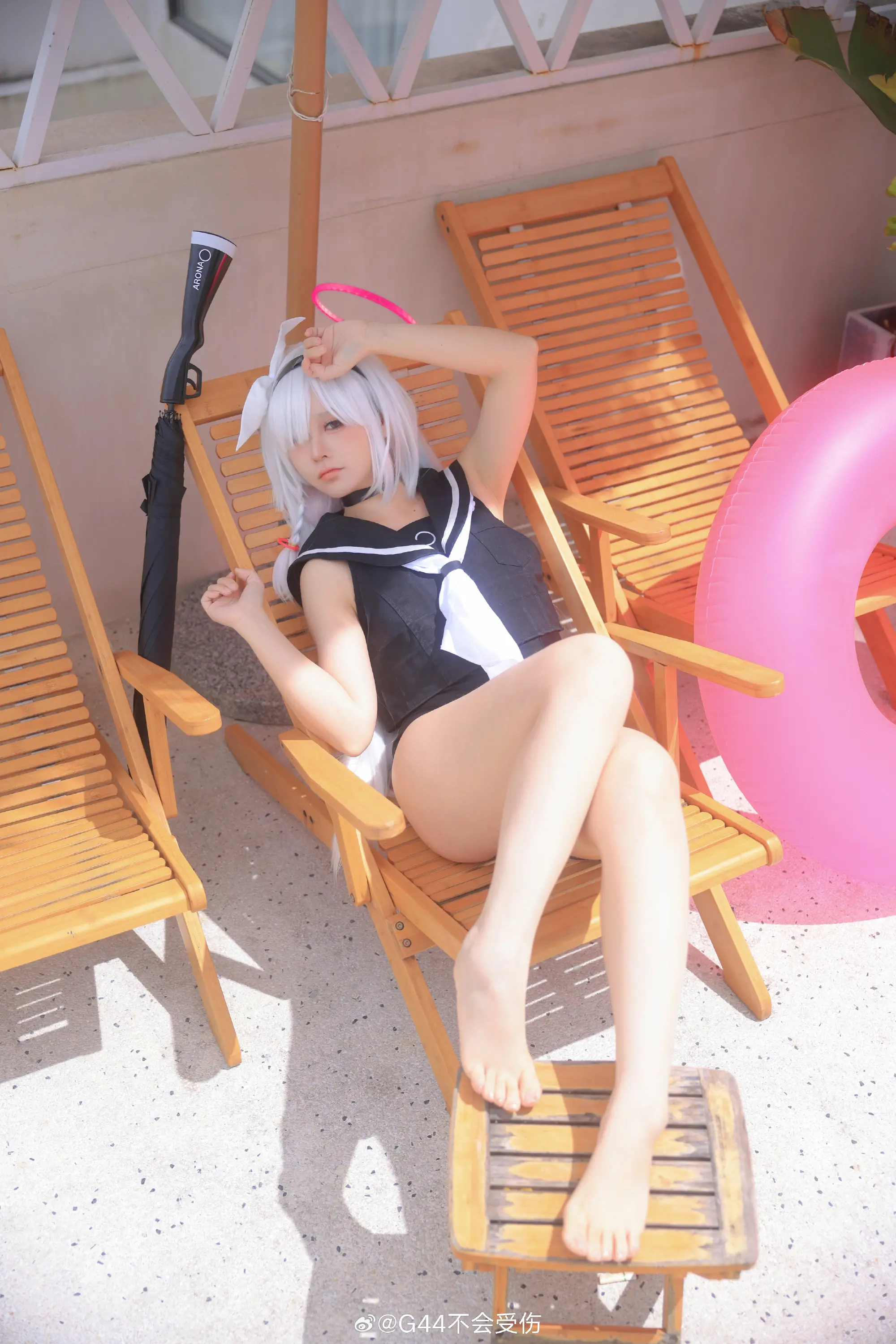 COSPLAY 蔚蓝档案 普拉娜 泳装@G44不会受伤-公众号小姨ai
