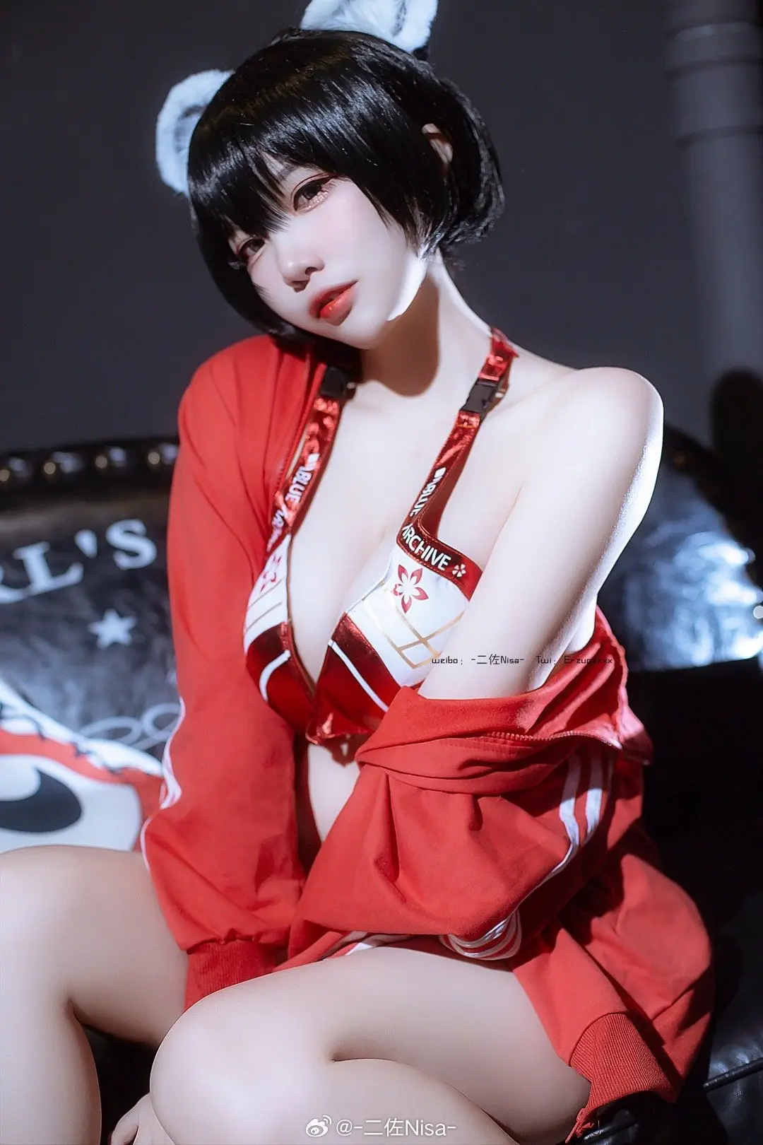 COSPLAY 哇~这里好像可以好好睡一觉~ 碧蓝档案 椿@-二佐Nisa--公众号小姨ai