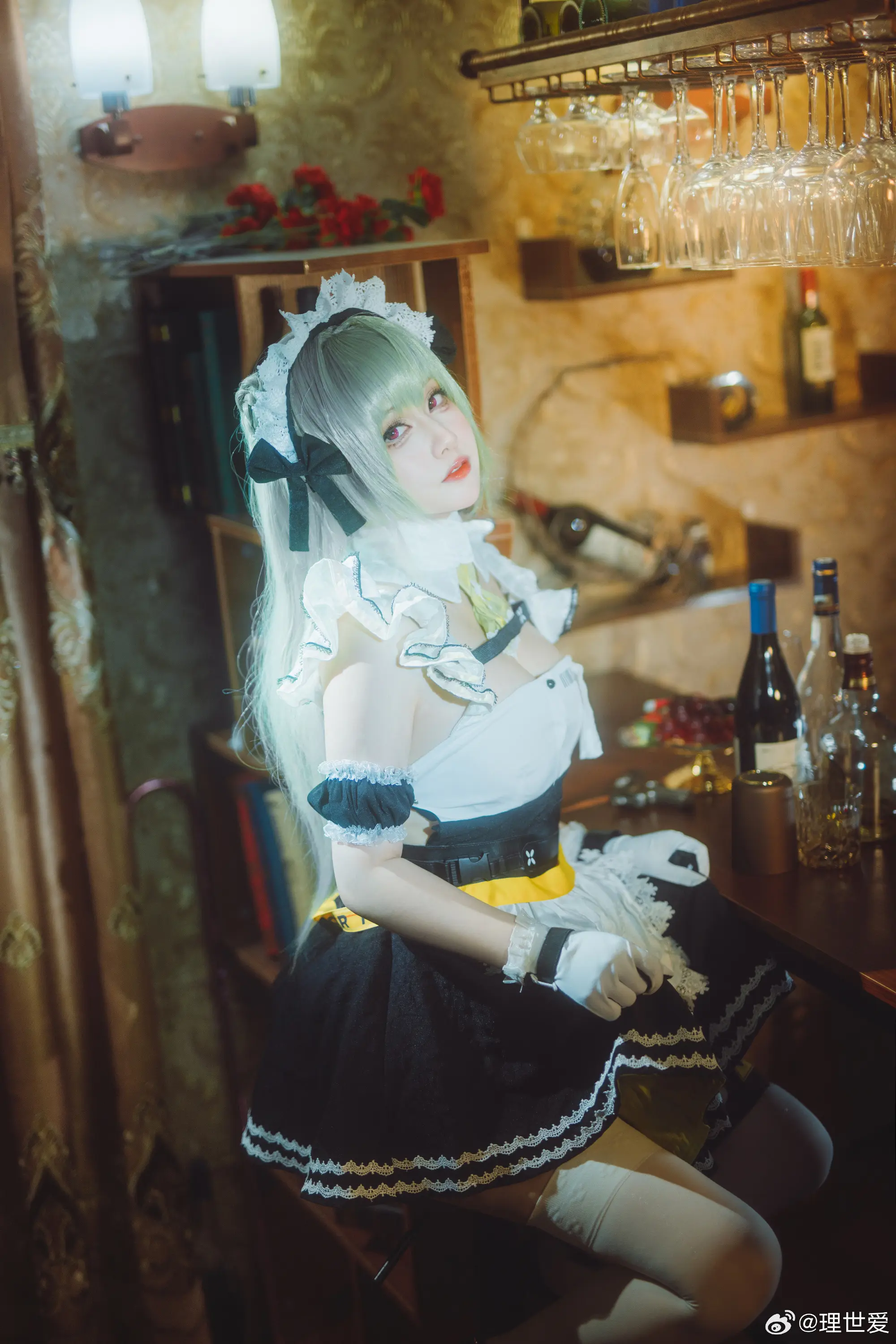 nikke:胜利女神 发光小绿来了（  索达女仆装💖@理世爱-公众号小姨ai
