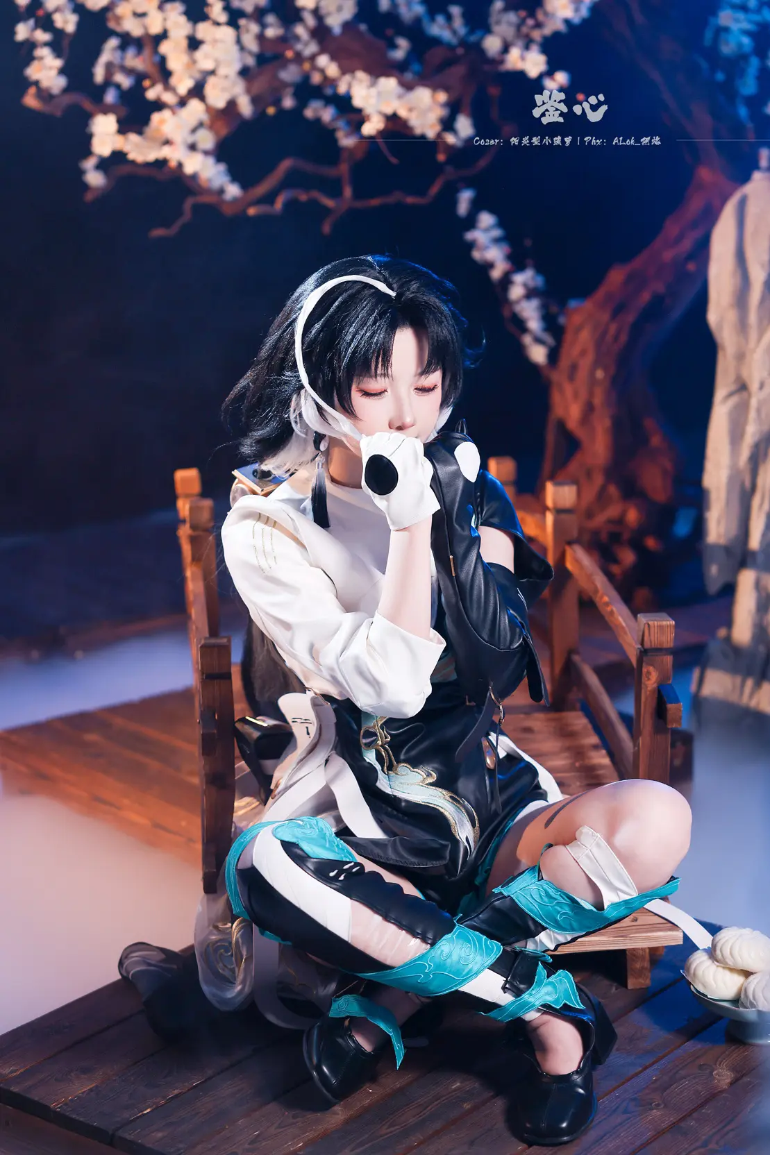 COSPLAY 吃吃包子吹吹笛子（呆毛）这样的鉴心也是很可爱的！ 鸣潮 鉴心@阳炎型小菠萝 COSPLAY-第4张