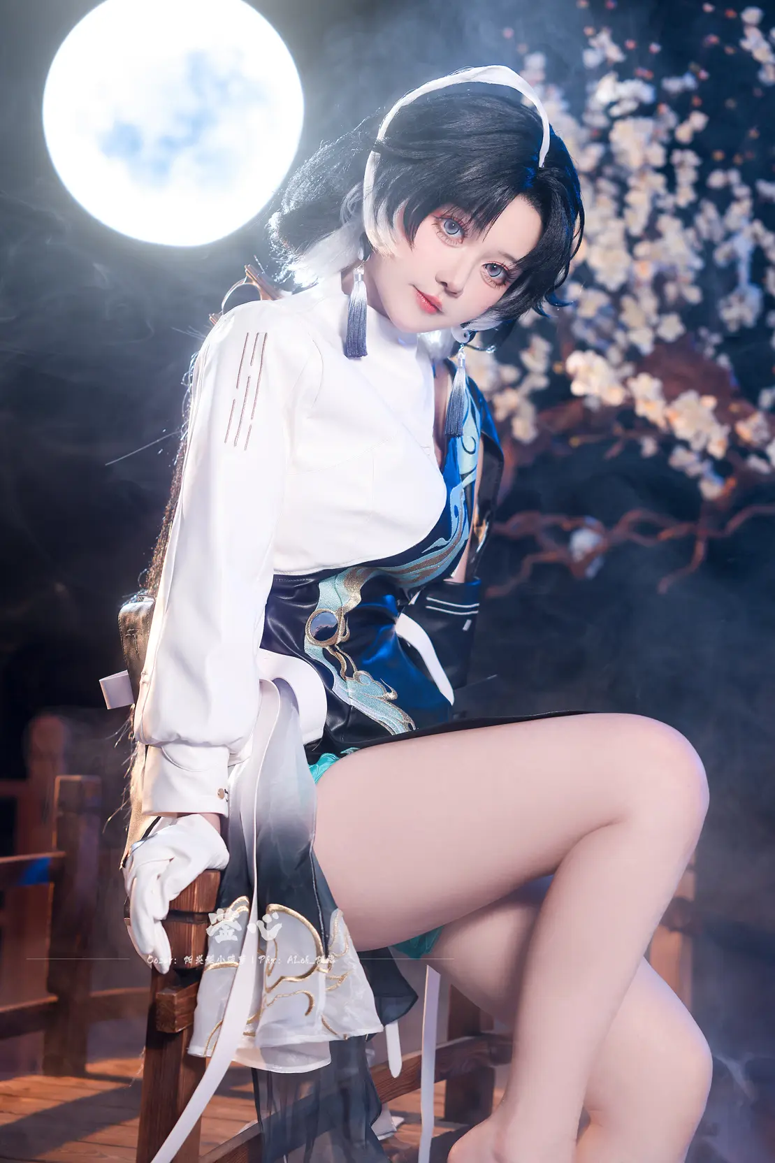 COSPLAY 吃吃包子吹吹笛子（呆毛）这样的鉴心也是很可爱的！ 鸣潮 鉴心@阳炎型小菠萝 COSPLAY-第6张