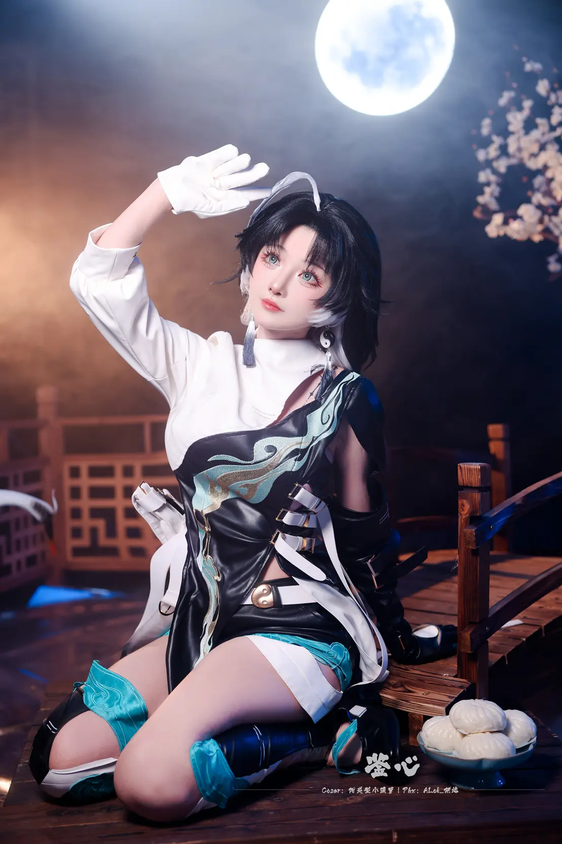 COSPLAY 吃吃包子吹吹笛子（呆毛）这样的鉴心也是很可爱的！ 鸣潮 鉴心@阳炎型小菠萝 COSPLAY-第7张