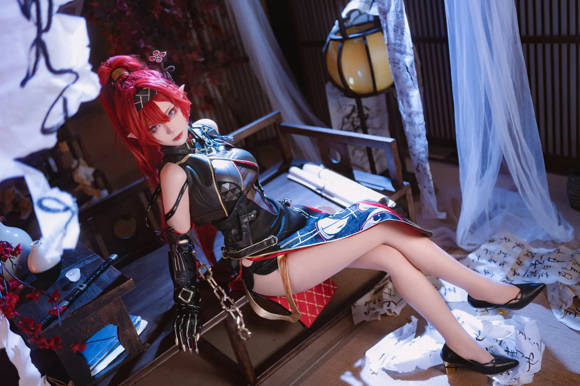 COSPLAY ⚡️今天也是想被姐姐的丝线牵着走的一天～⚡️ 鸣潮 吟霖@Hazelnut_榛子 COSPLAY-第6张