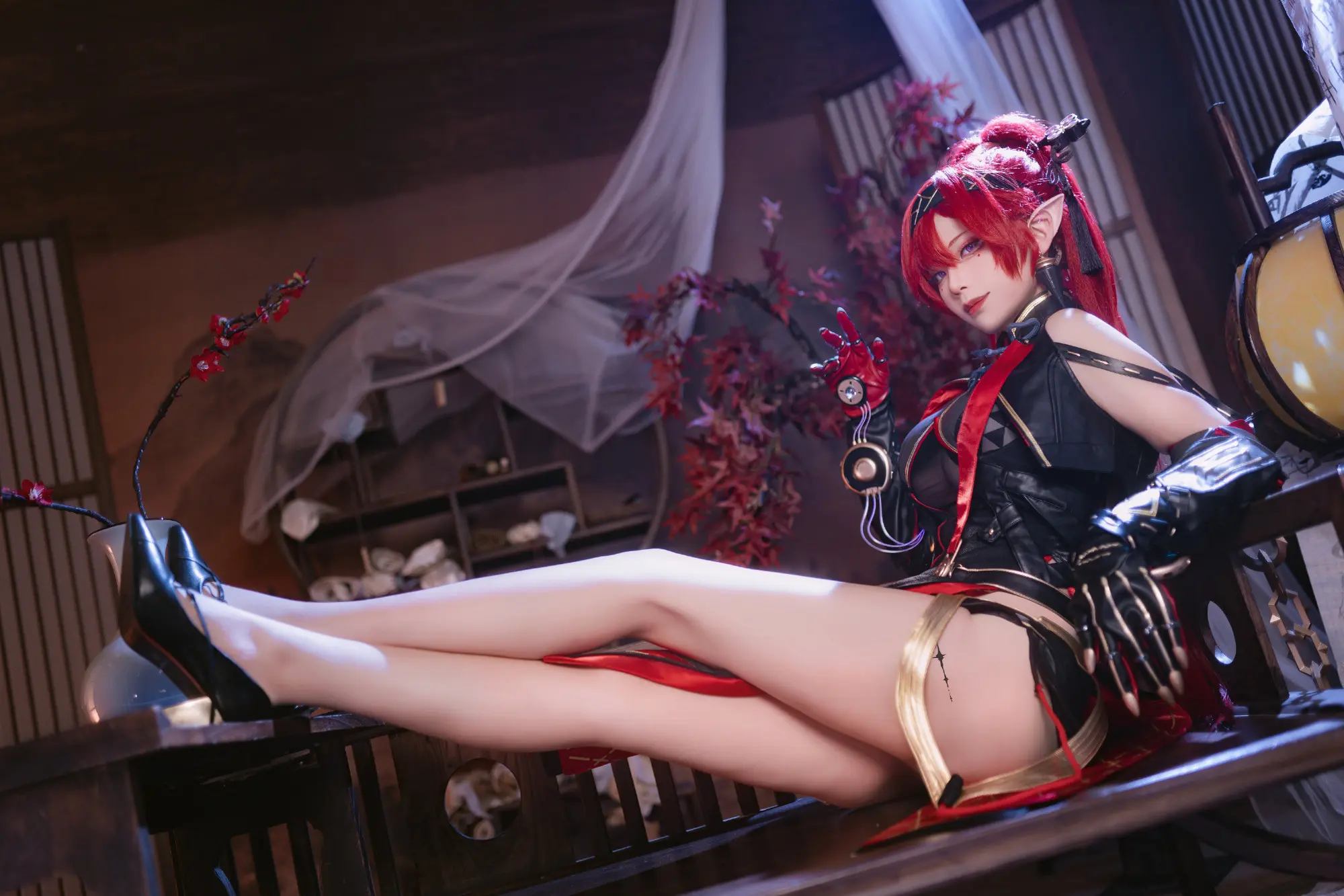 COSPLAY ⚡️今天也是想被姐姐的丝线牵着走的一天～⚡️ 鸣潮 吟霖@Hazelnut_榛子 COSPLAY-第8张